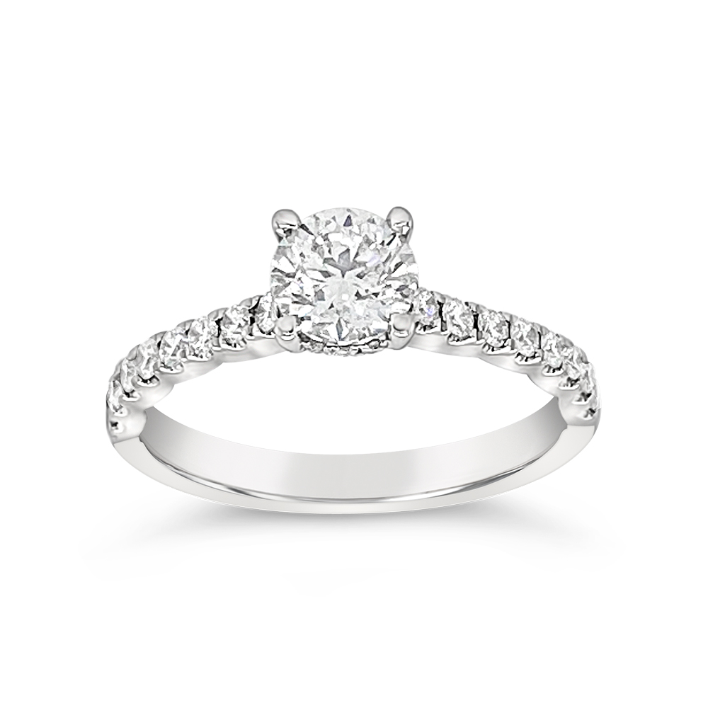 Yes By Martin Binder Round Diamond Engagement Ring (1.02 Ct. Tw.)