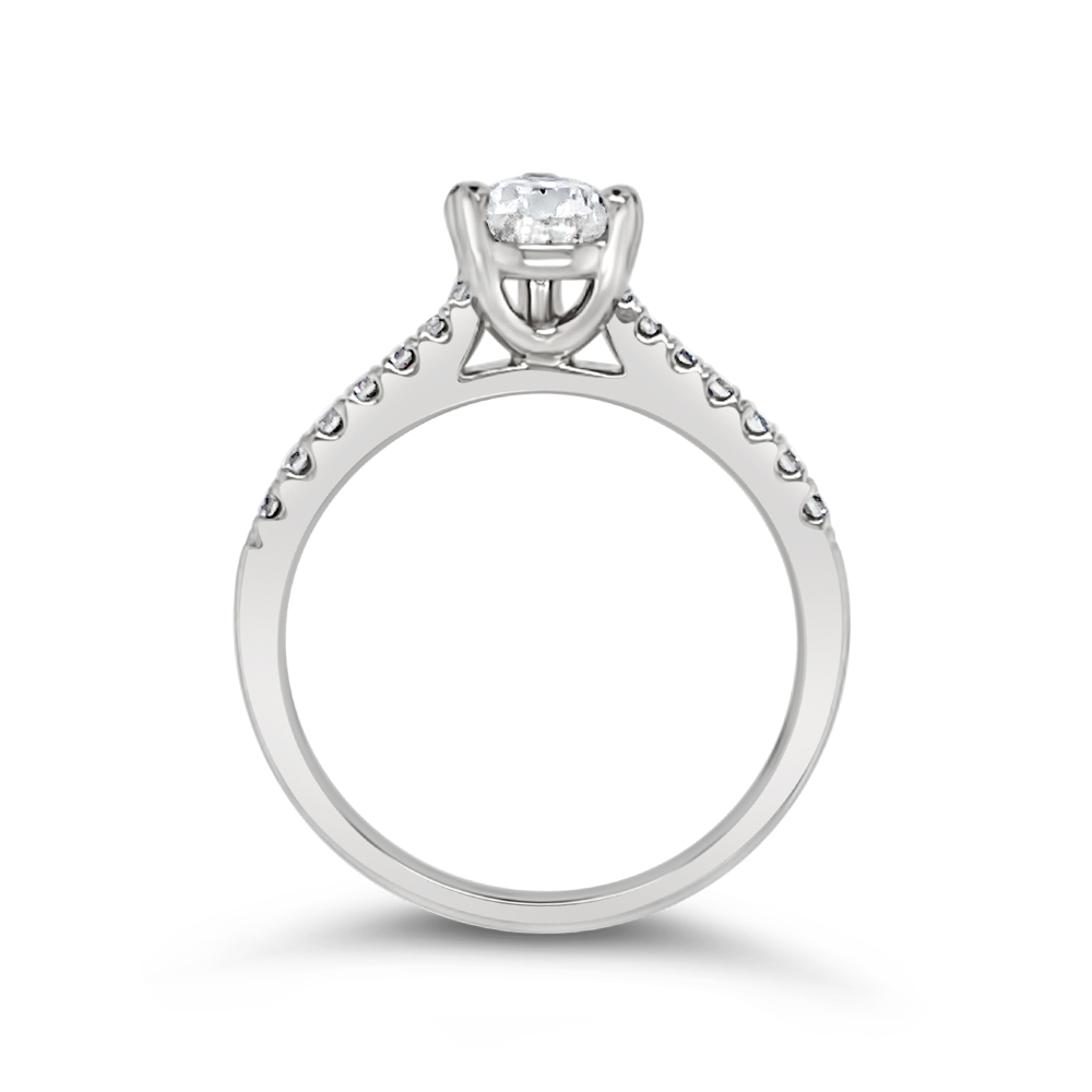 Yes By Martin Binder Pear Diamond Engagement Ring (1.09 Ct. Tw.)
