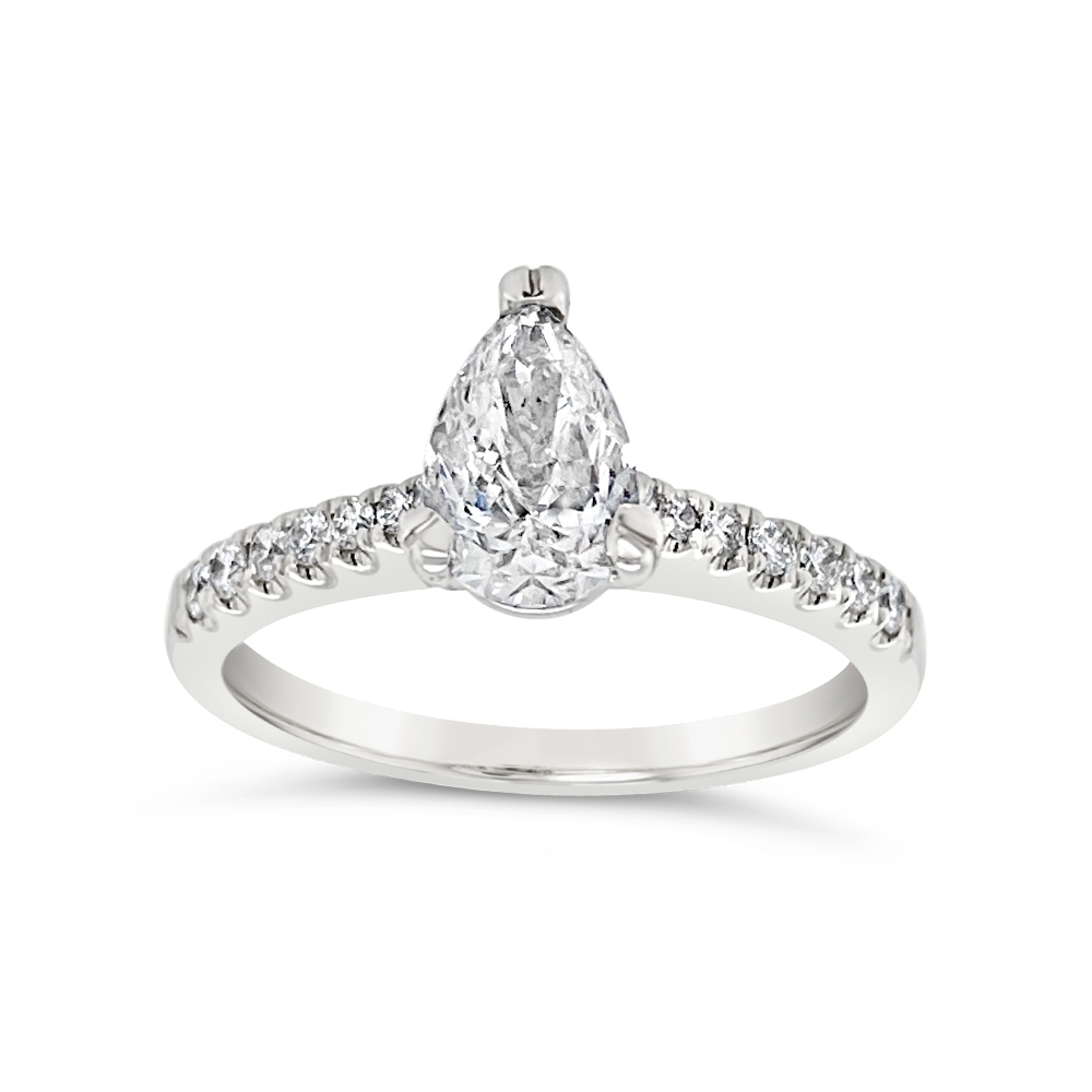 Yes By Martin Binder Pear Diamond Engagement Ring (1.09 Ct. Tw.)