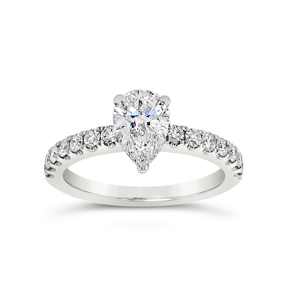 Yes By Martin Binder Pear Diamond Engagement Ring (1.30 Ct. Tw.)