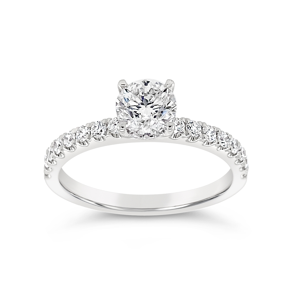 Yes By Martin Binder Round Diamond Engagement Ring (0.90 Ct. Tw.)