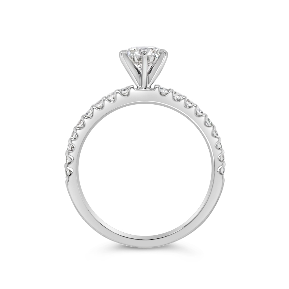 Yes By Martin Binder Round Diamond Engagement Ring (0.96 Ct. Tw.)