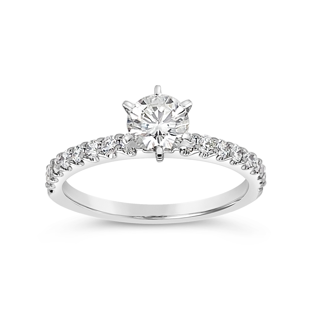 Yes By Martin Binder Round Diamond Engagement Ring (0.96 Ct. Tw.)