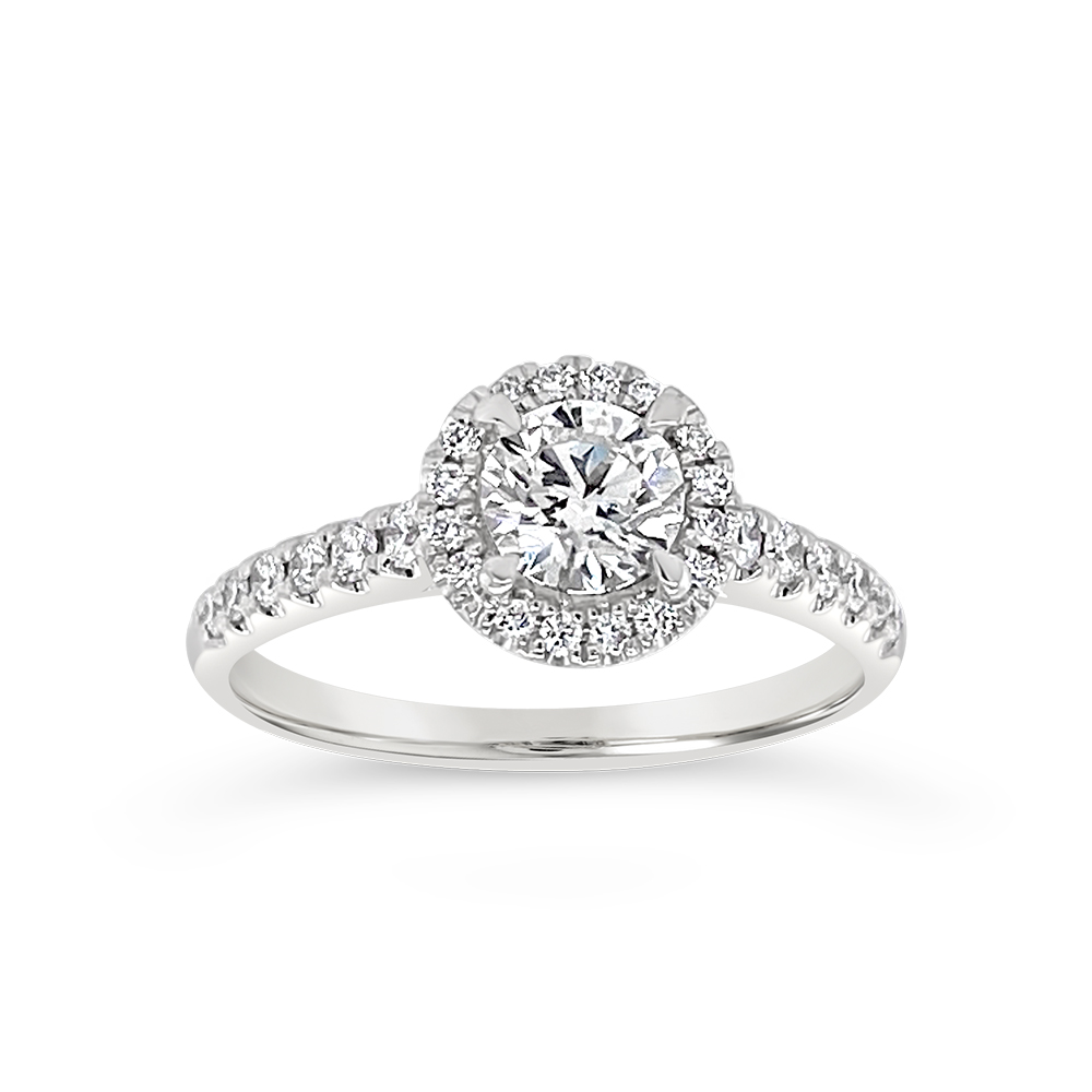 Yes By Martin Binder Halo Diamond Engagement Ring (0.75 Ct. Tw.)