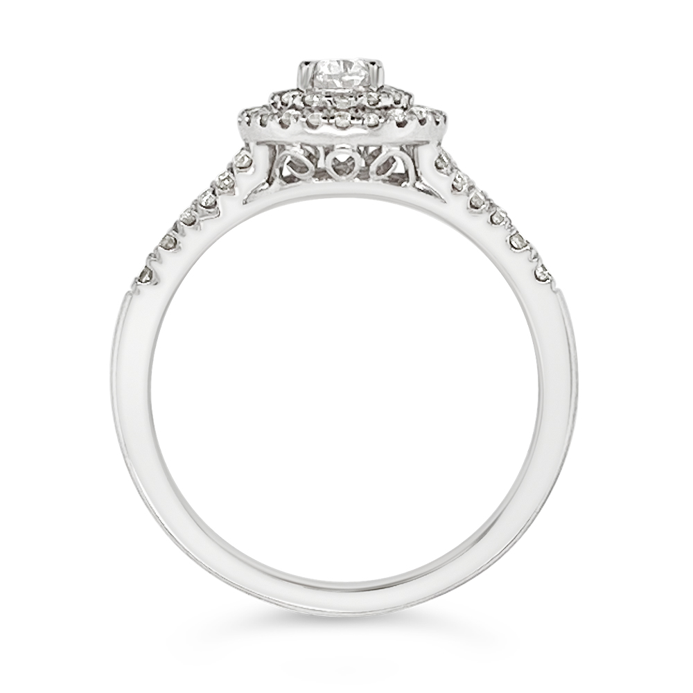 Yes By Martin Binder Double Halo Engagement Ring (0.82 Ct. Tw.)