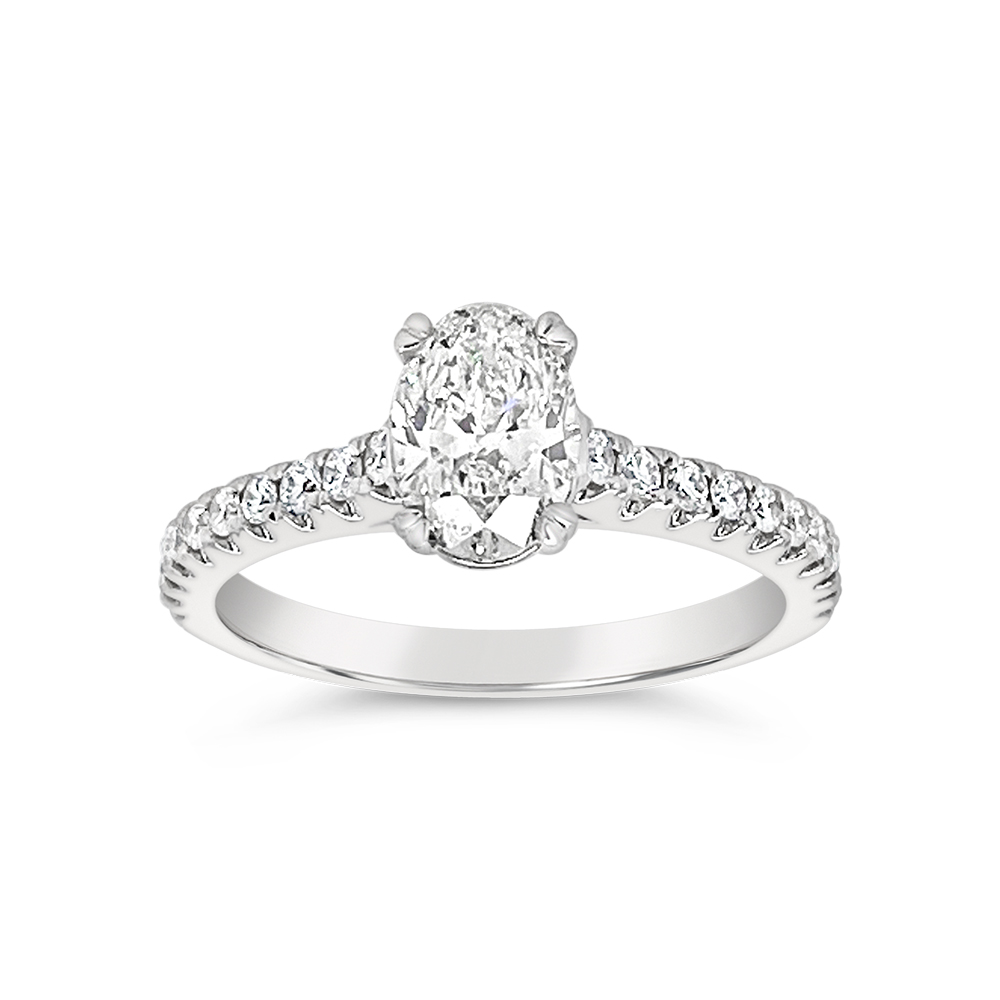 Yes By Martin Binder Oval Diamond Engagement Ring (1.19 Ct. Tw.)
