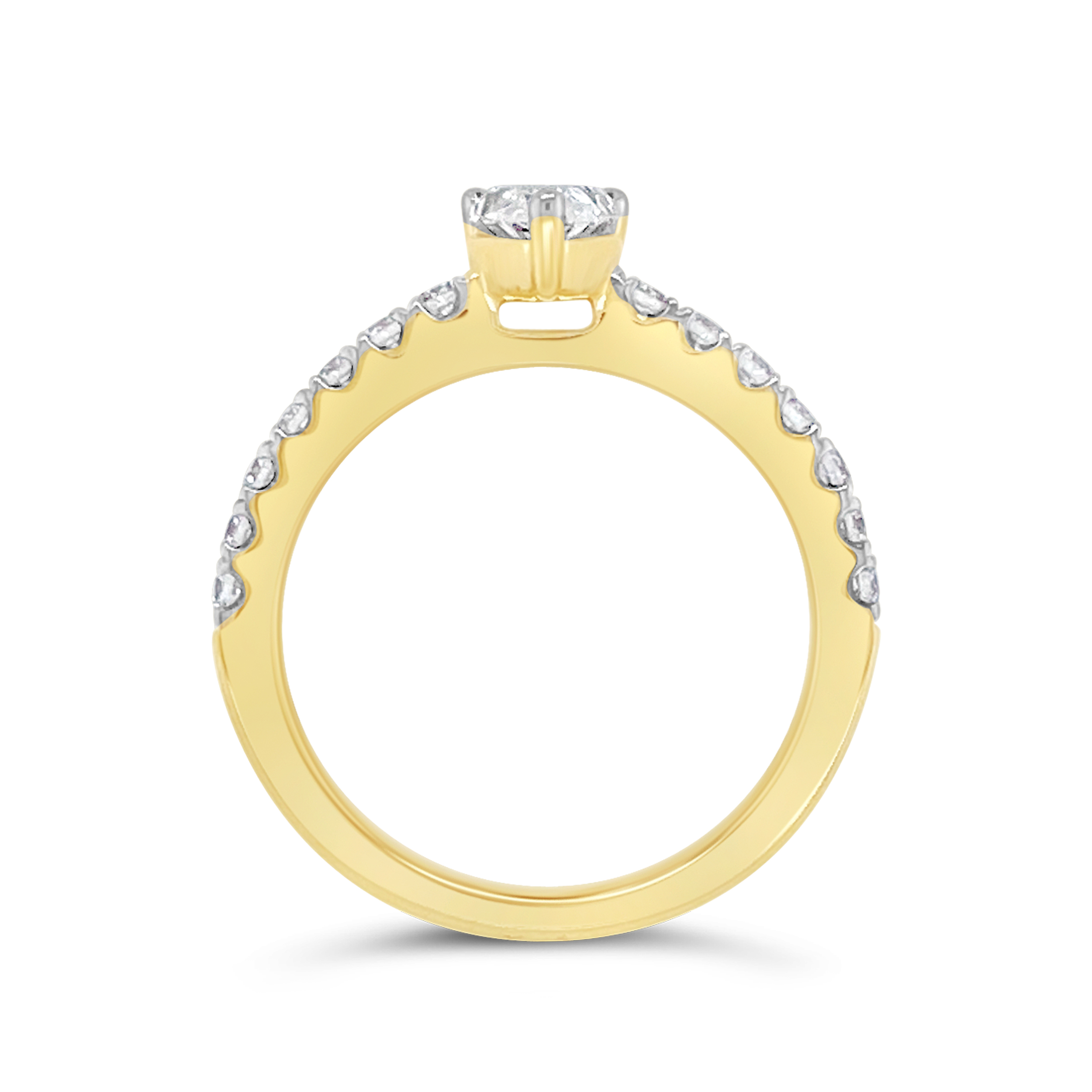 Yes By Martin Binder Pear Diamond Engagement Ring (1.09 Ct. Tw.)