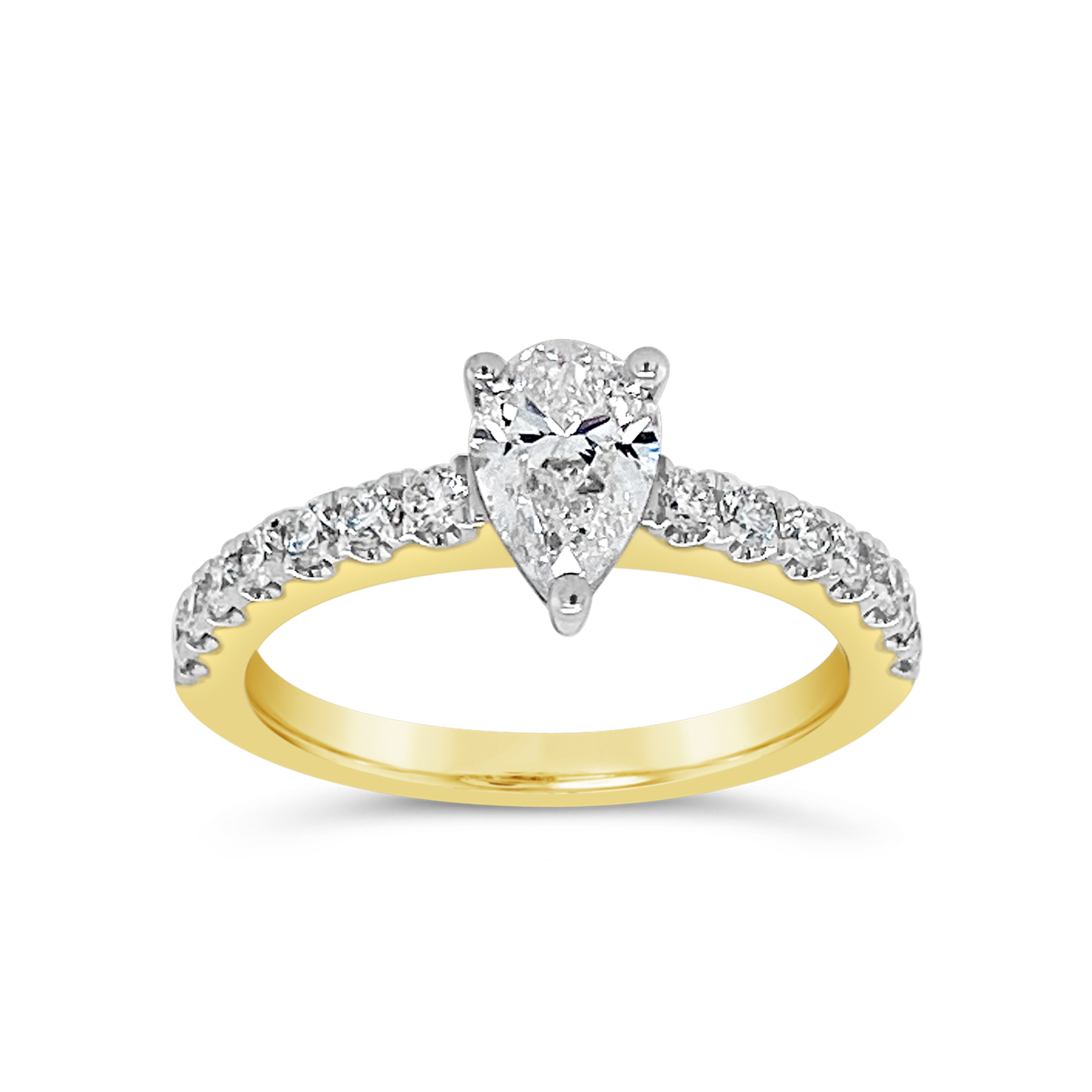 Yes By Martin Binder Pear Diamond Engagement Ring (1.09 Ct. Tw.)
