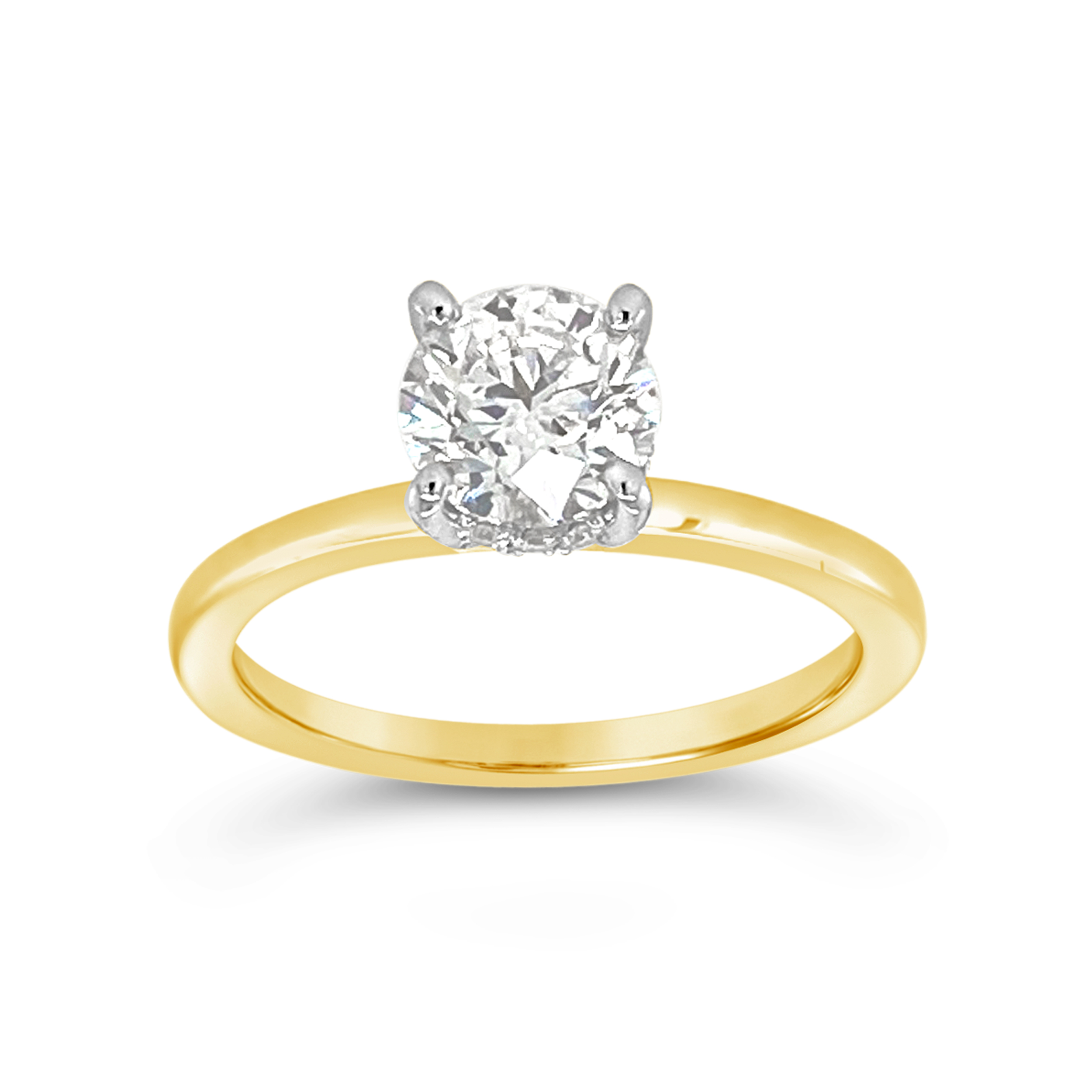 Yes By Martin Binder Round Solitaire Diamond Engagement Ring (1.07 Ct. Tw.)