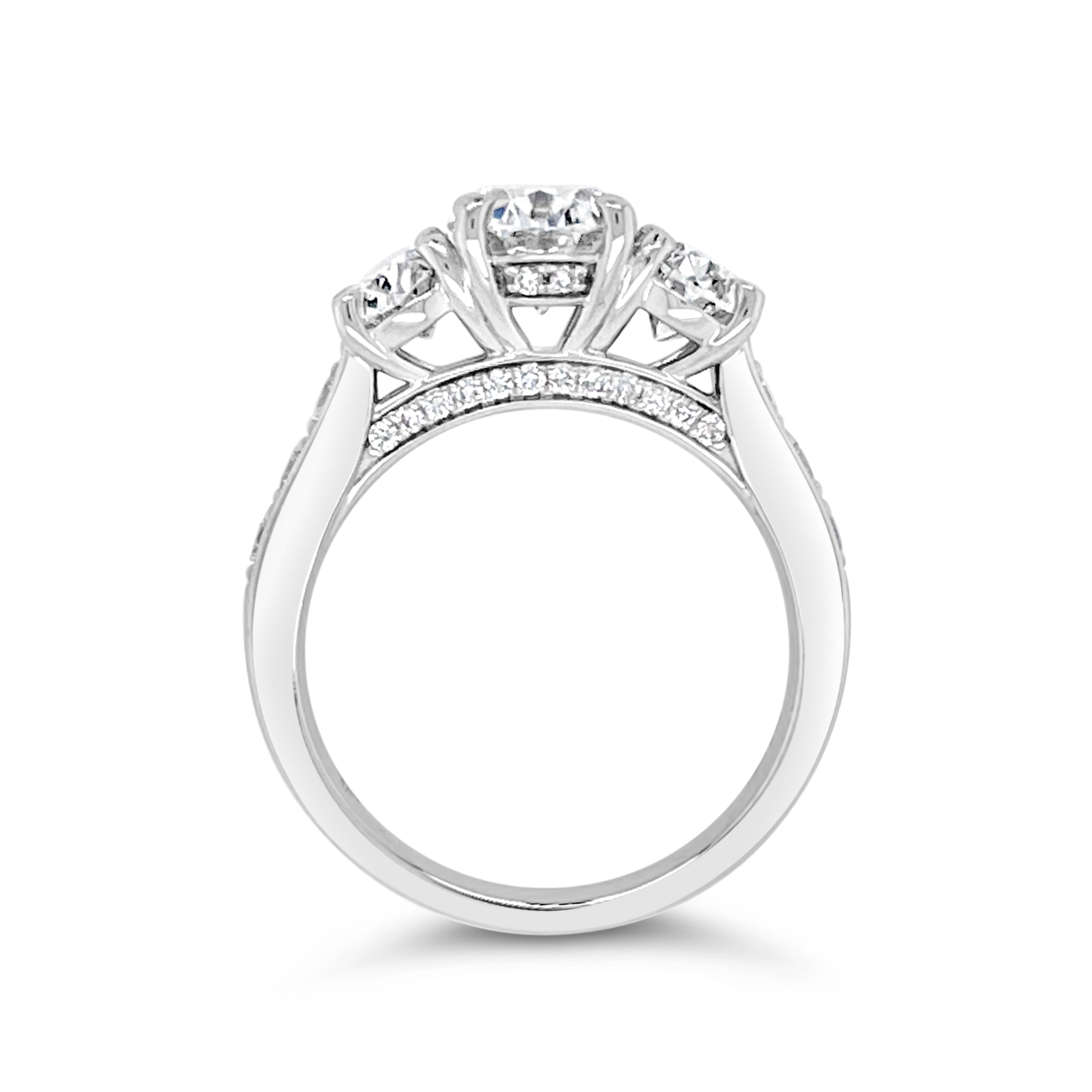 Yes By Martin Binder Three Stone Diamond Engagement Ring (3.75 Ct. Tw.)