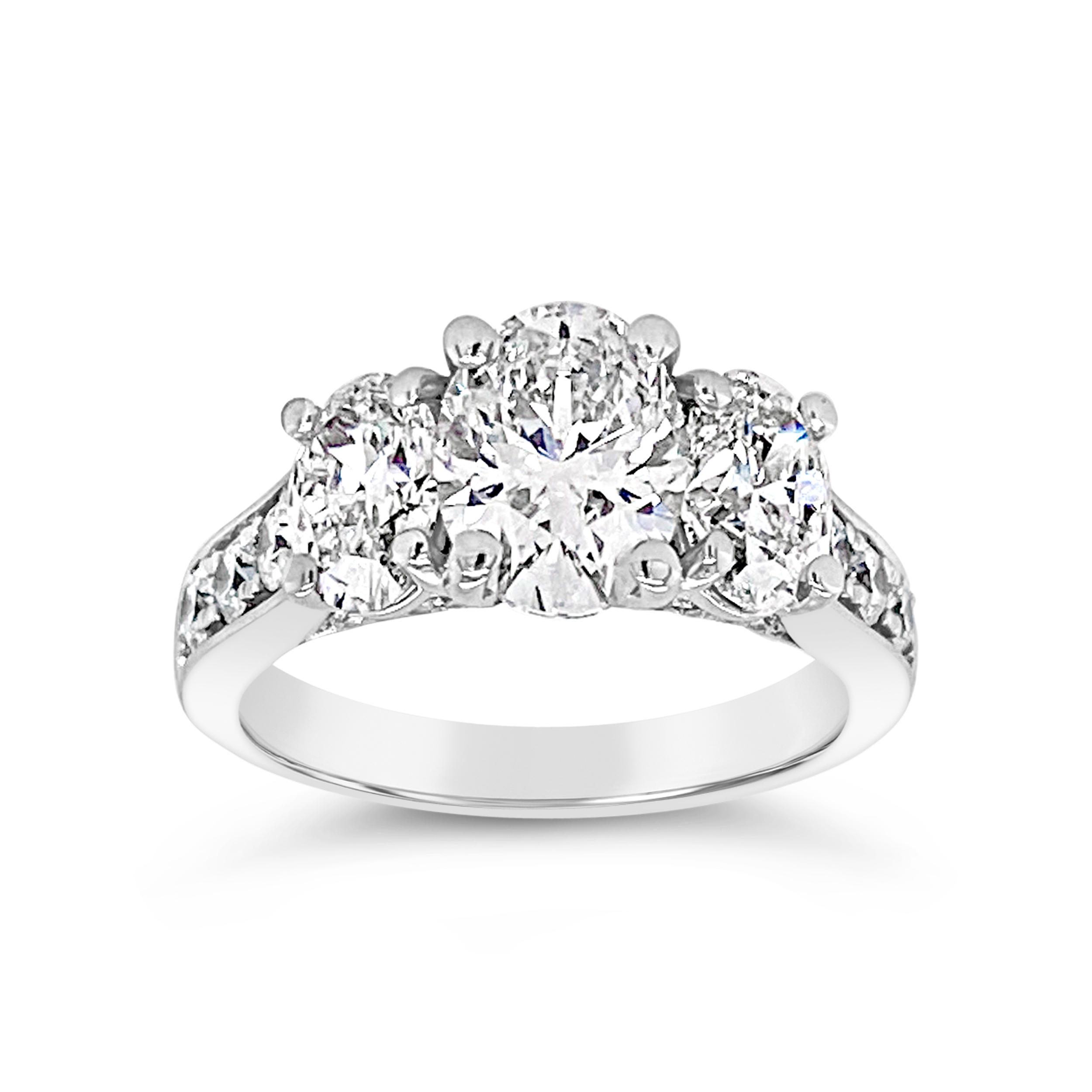 Yes By Martin Binder Three Stone Diamond Engagement Ring (3.75 Ct. Tw.)