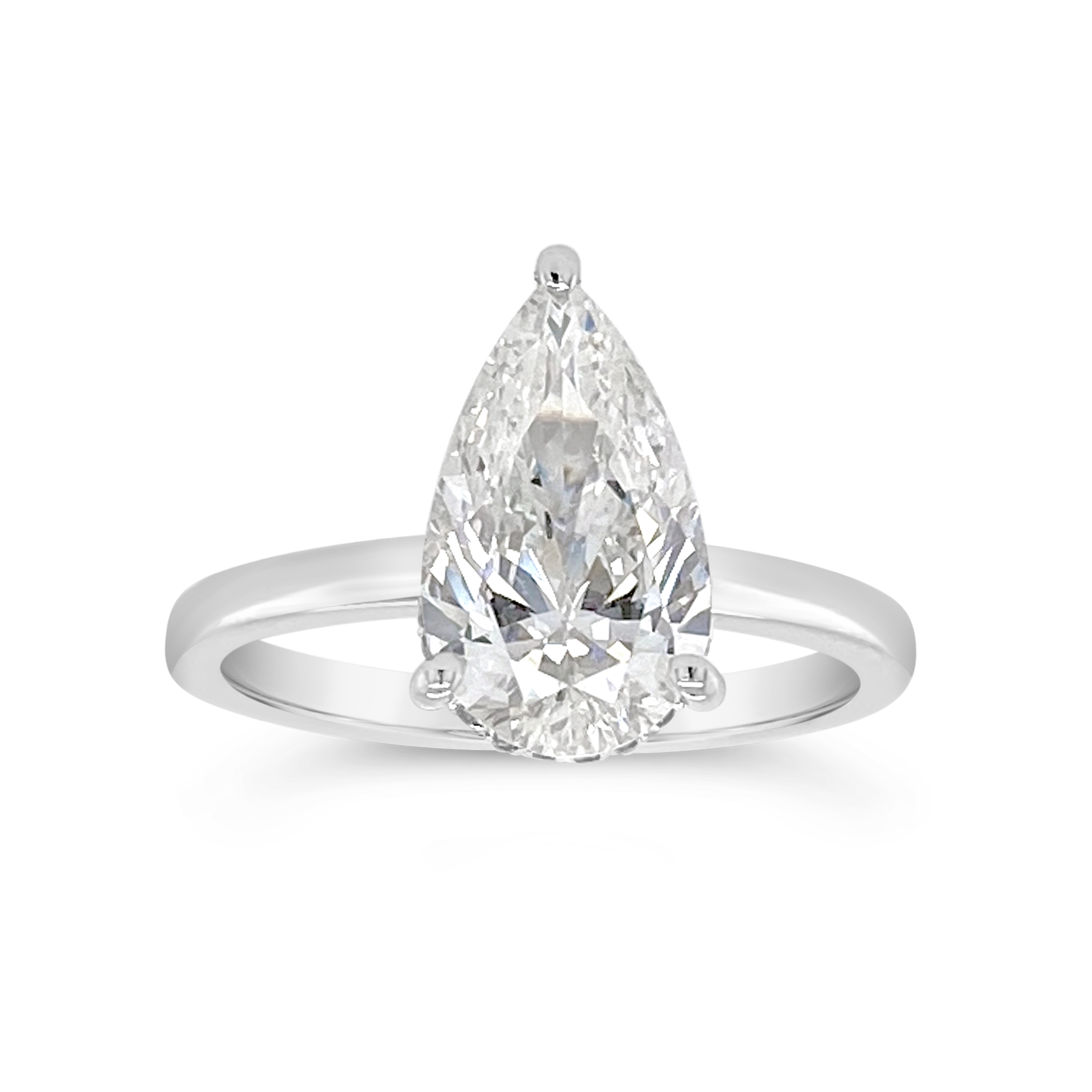 Yes By Martin Binder Platinum Hidden Halo Diamond Engagement Ring (2.12 Ct. Tw.)