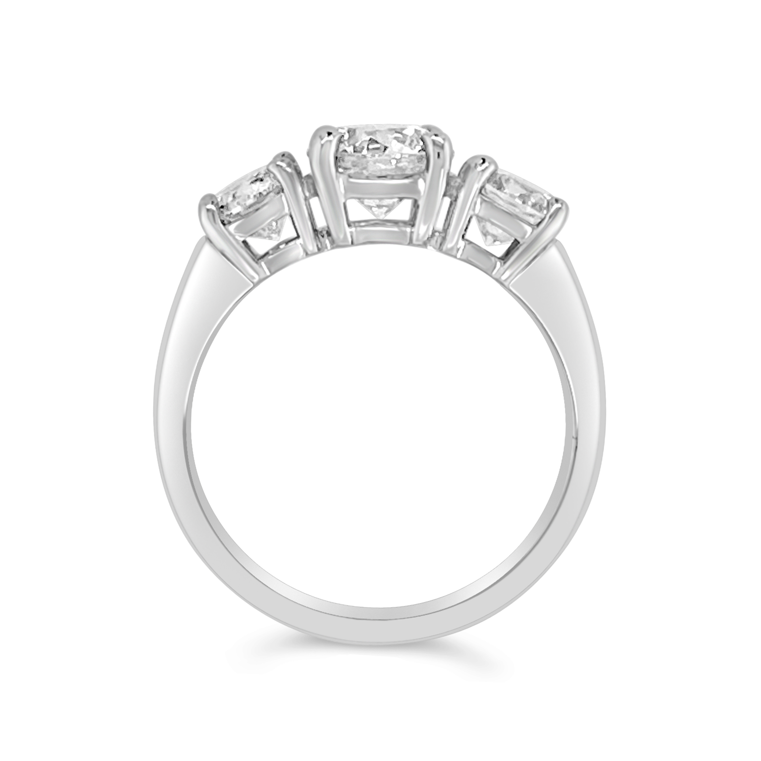 Yes By Martin Binder Three Stone Diamond Engagement Ring (2.19 Ct. Tw.)