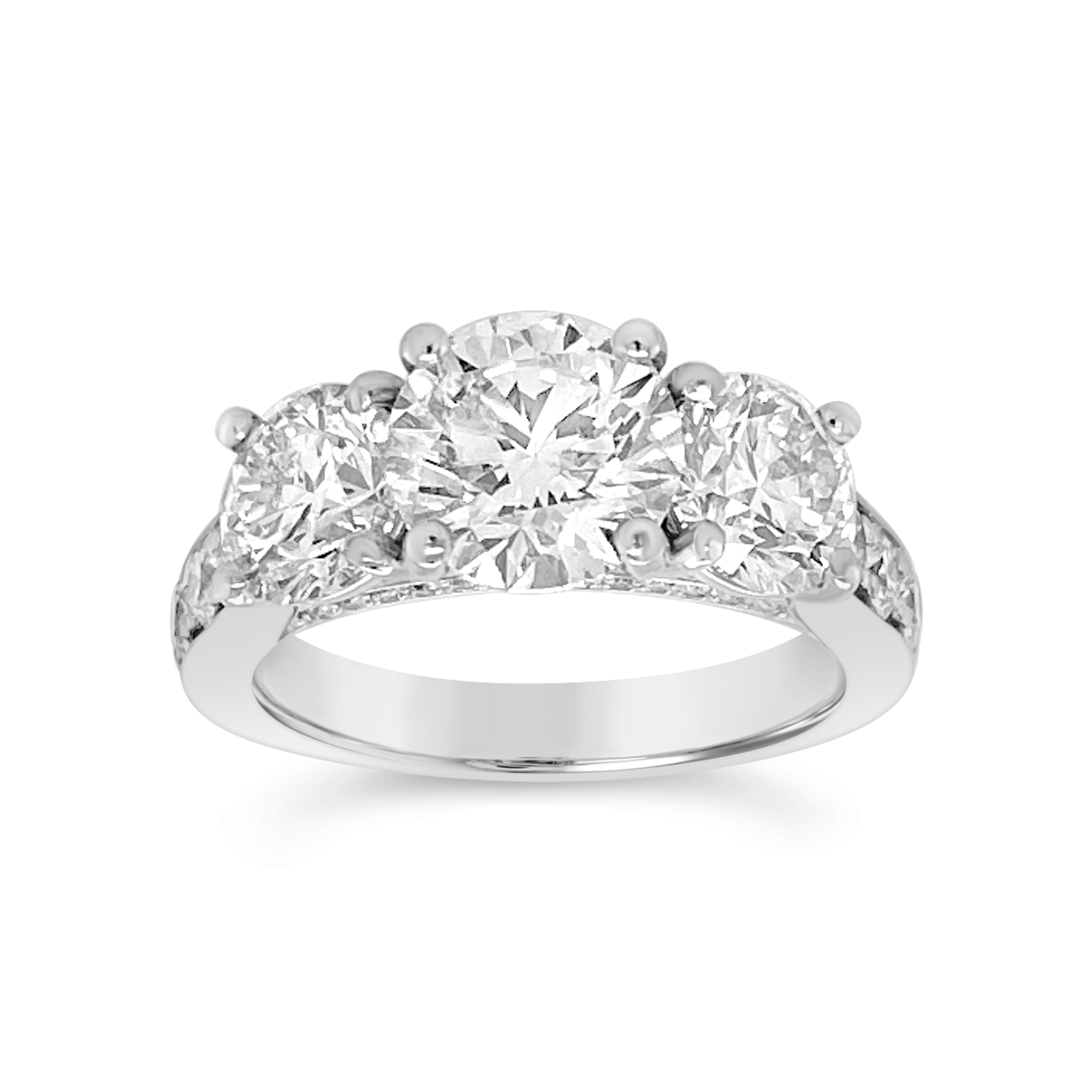 Yes By Martin Binder Three Stone Diamond Engagement Ring (4.63 Ct. Tw.)
