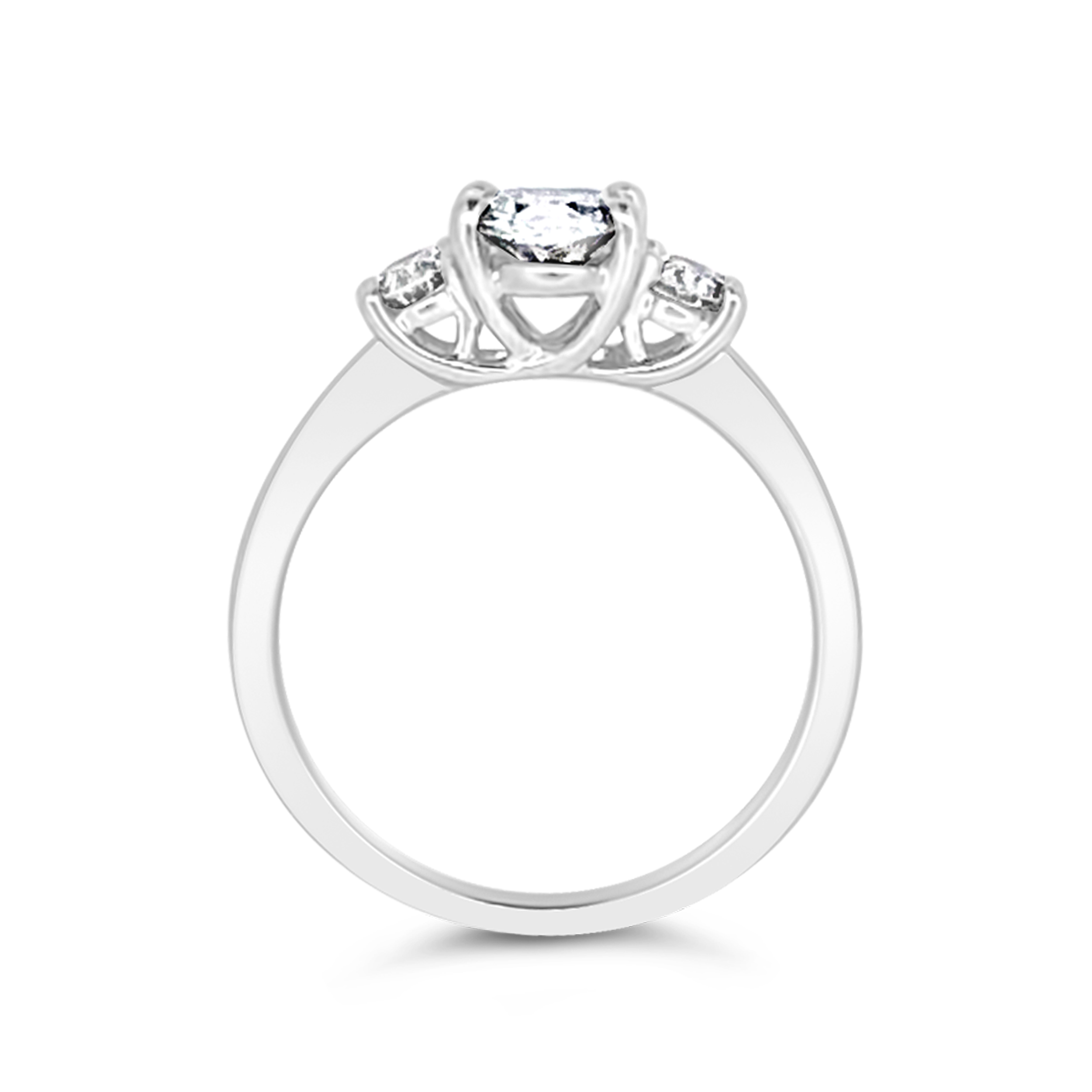 Yes By Martin Binder Oval Diamond Three Stone Engagement Ring (1.26 Ct. Tw.)