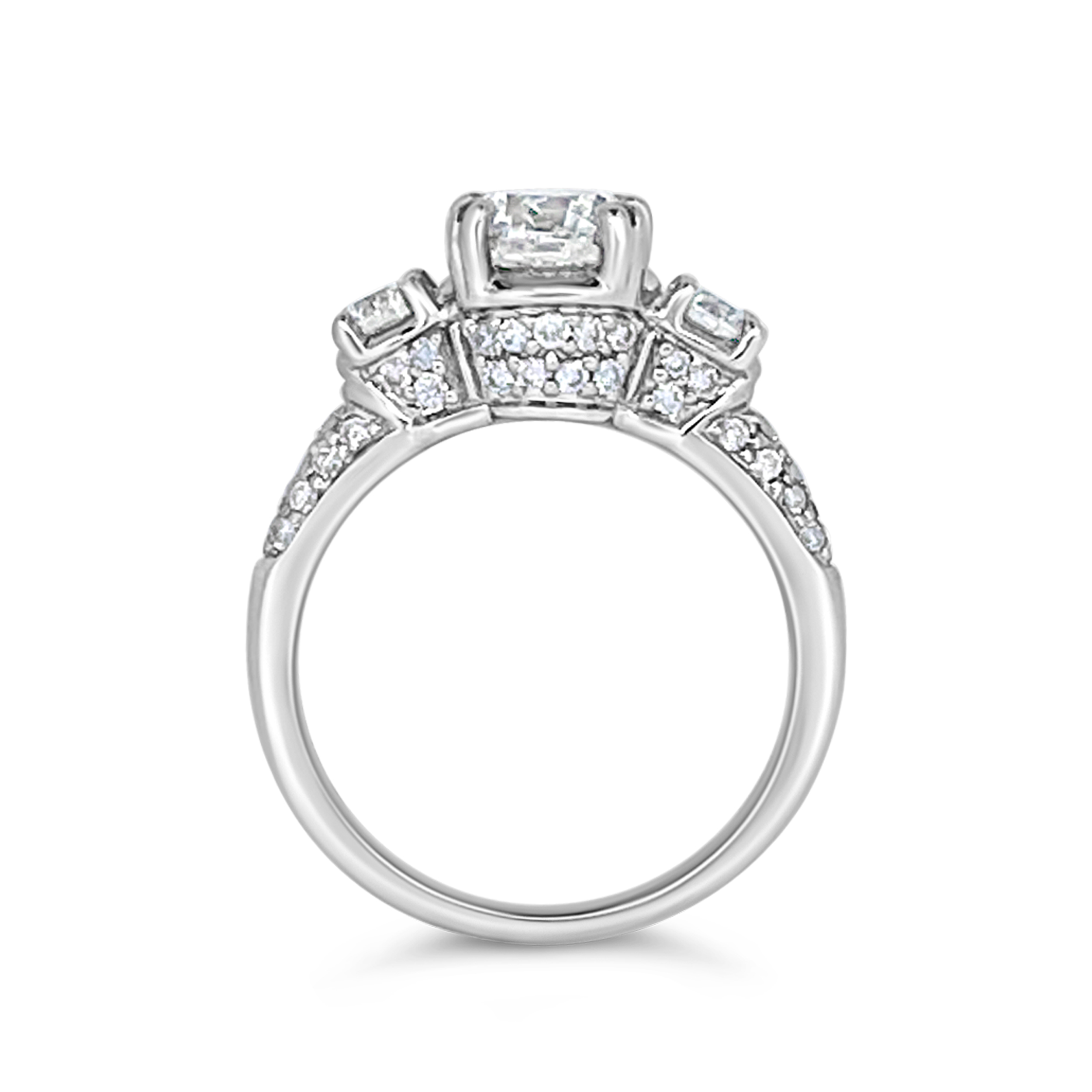 Yes By Martin Binder Diamond Three Stone Engagement Ring (2.21 Ct. Tw.)