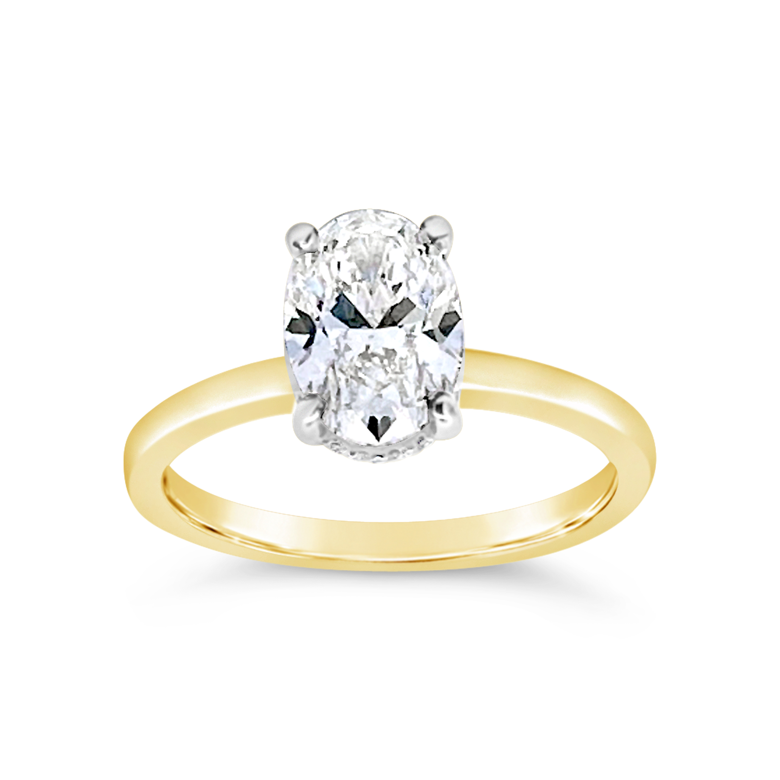 Yes By Martin Binder Oval Diamond Solitaire Engagement Ring (1.58 Ct. Tw.)