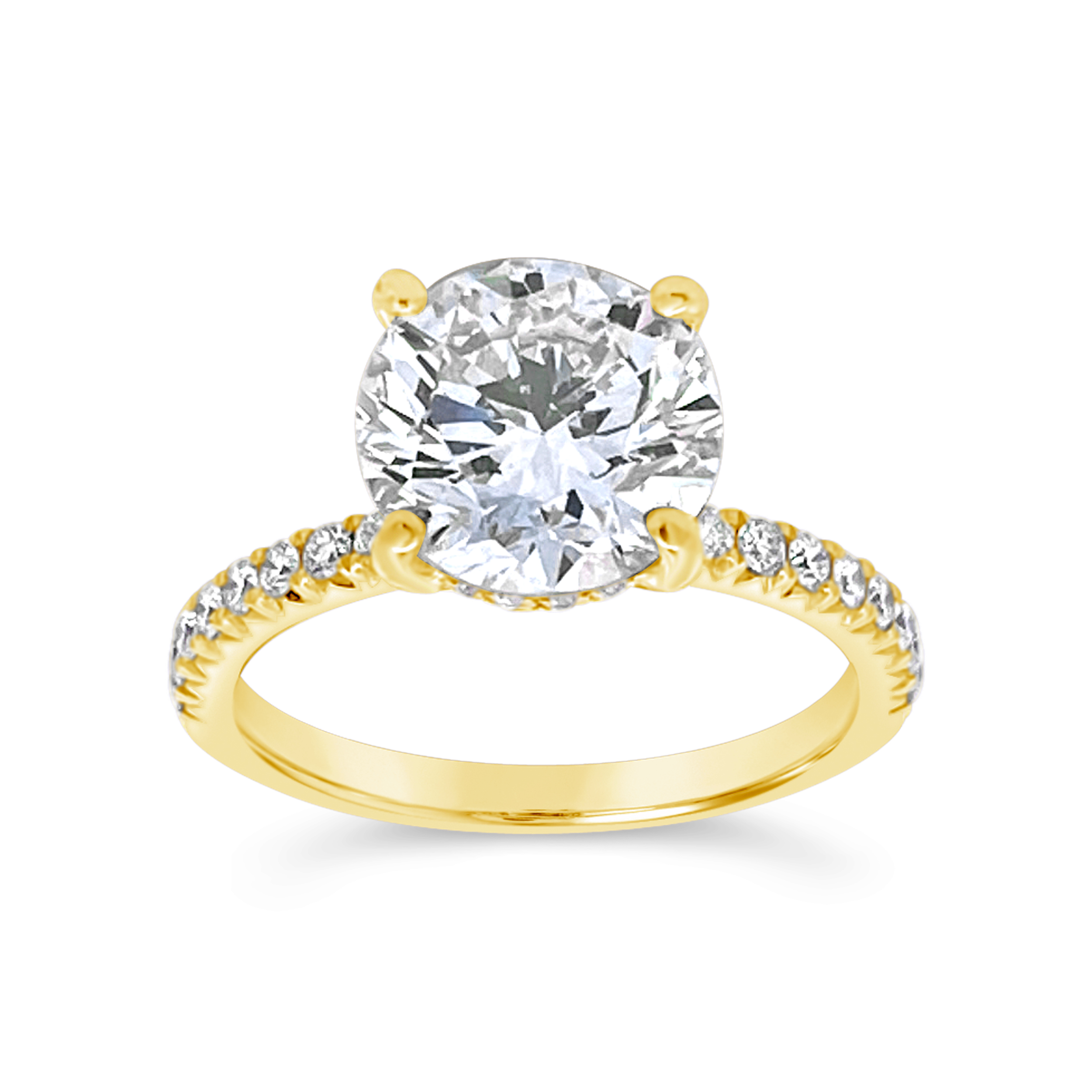 Yes By Martin Binder Round Diamond Engagement Ring (3.50 Ct. Tw.)