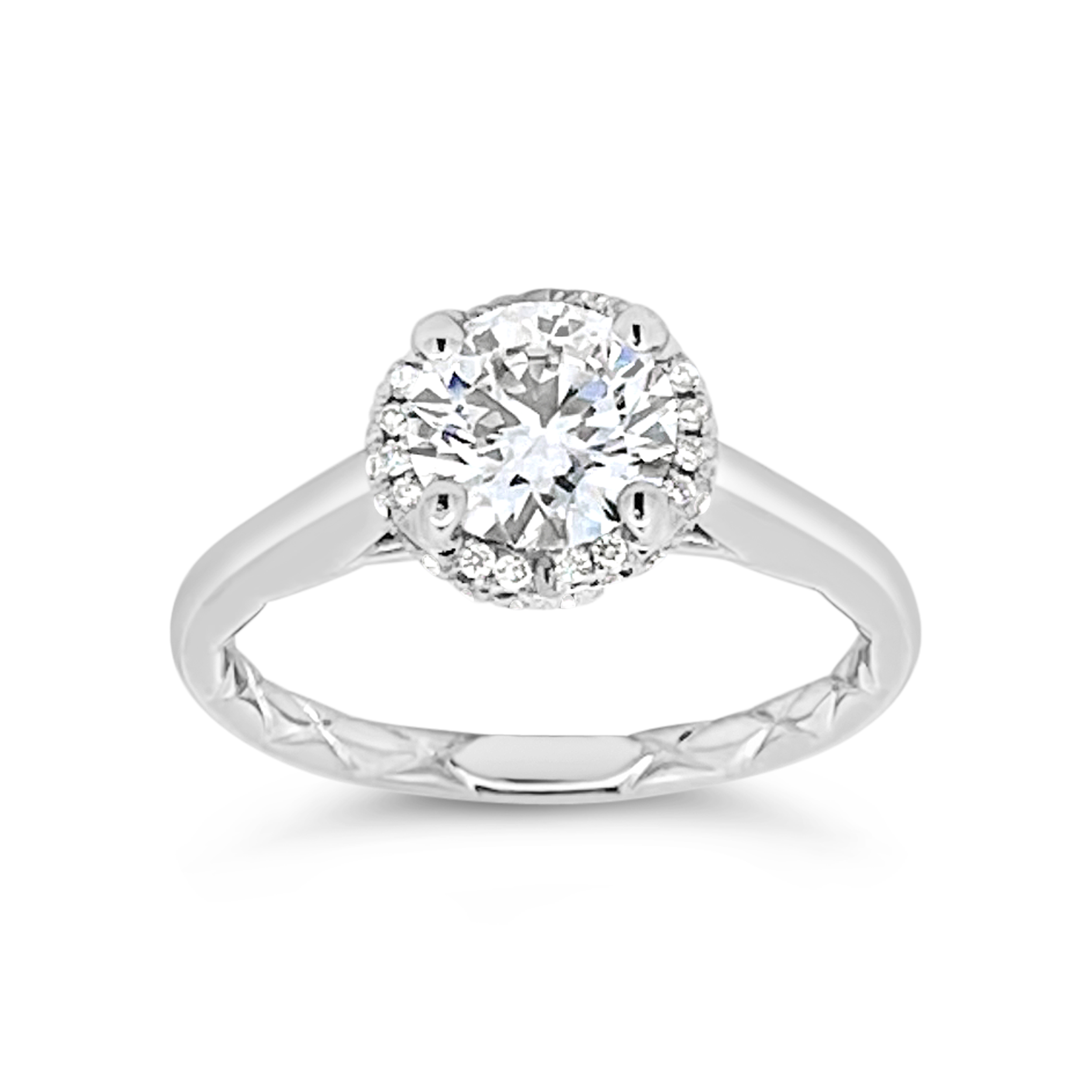 Yes by Martin Binder LAB-GROWN Diamond Halo Engagement Ring (1.33 ct. tw.)