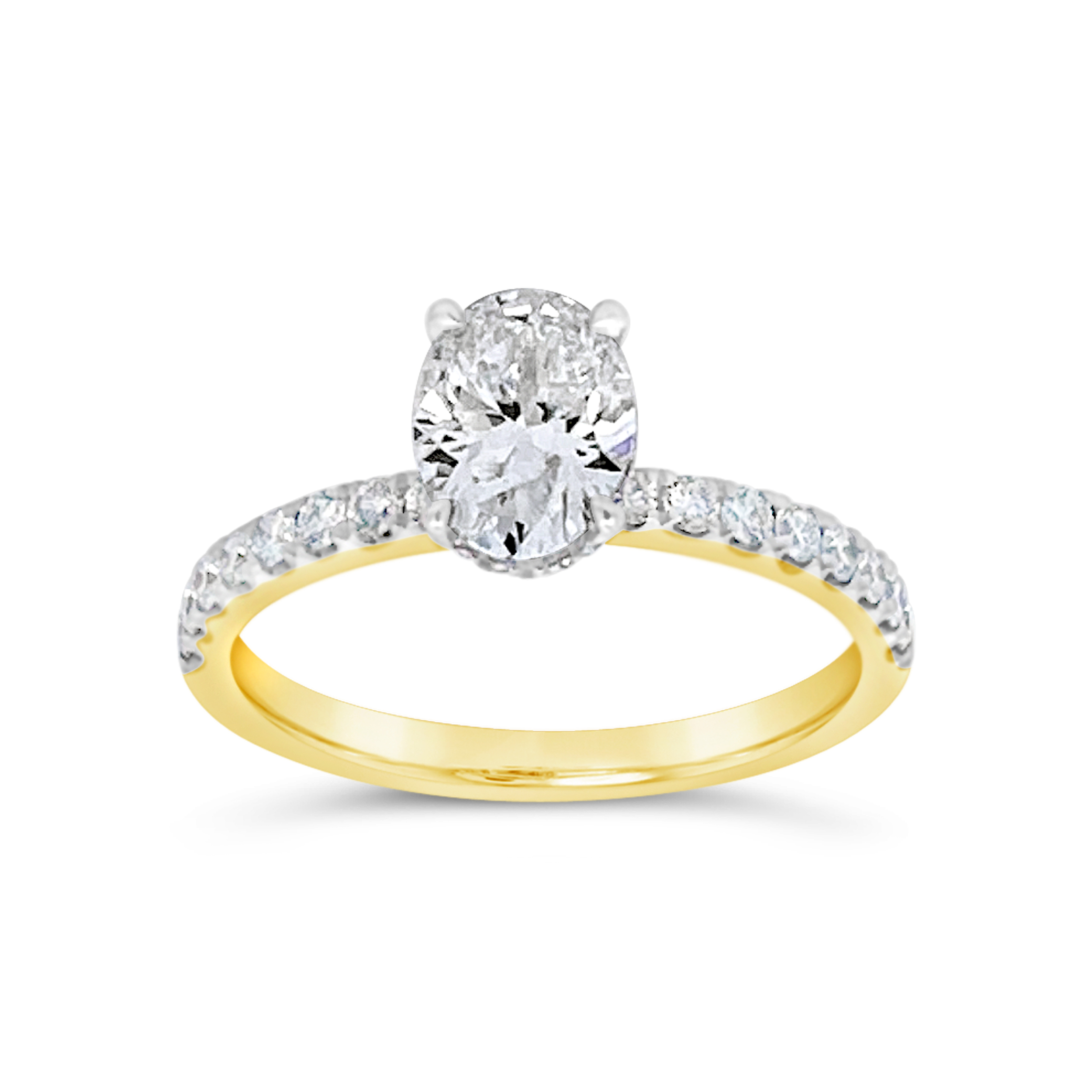 Yes By Martin Binder Oval Diamond Engagement Ring (1.38 Ct. Tw.)