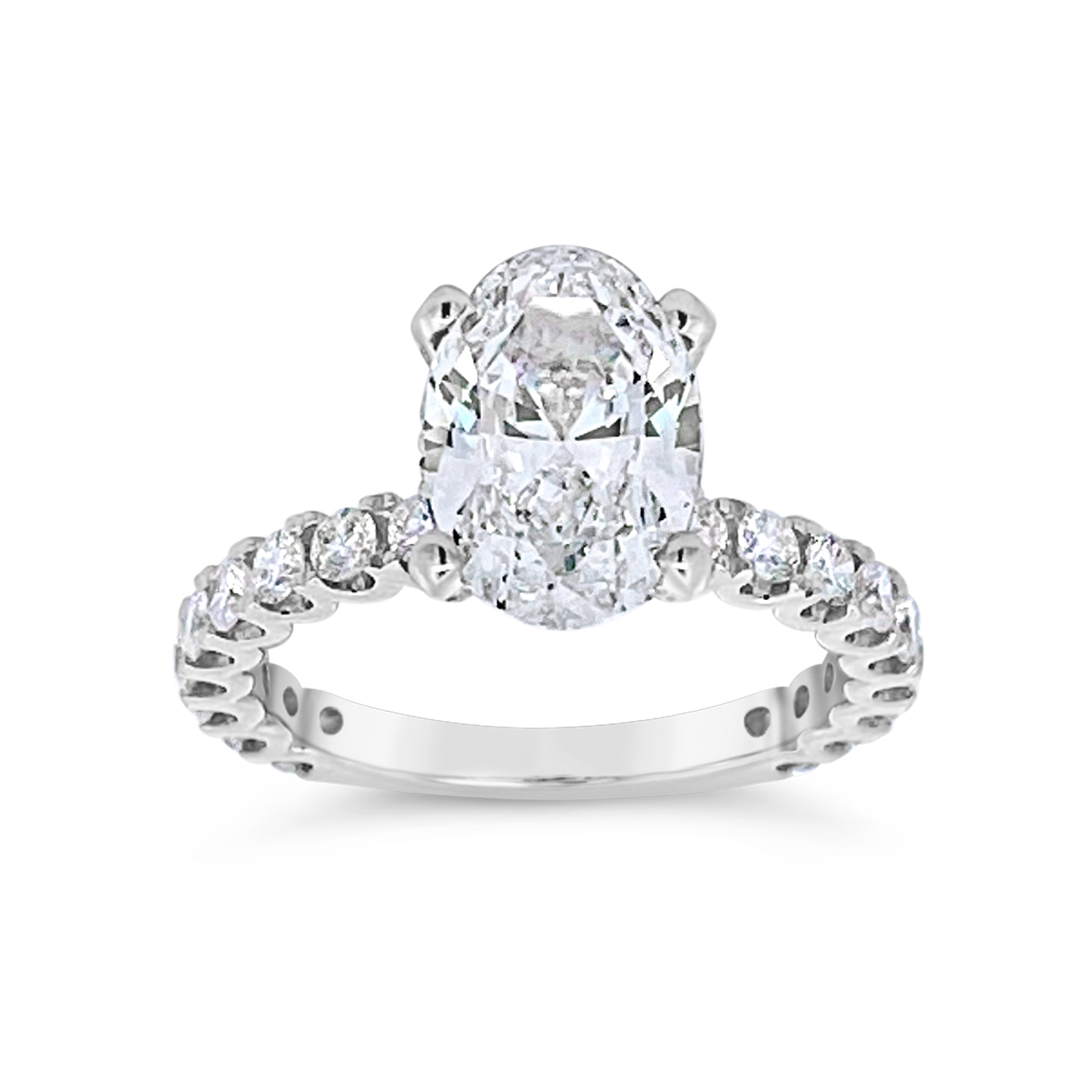 Yes By Martin Binder Oval Diamond Engagement Ring (3.22 Ct. Tw.)