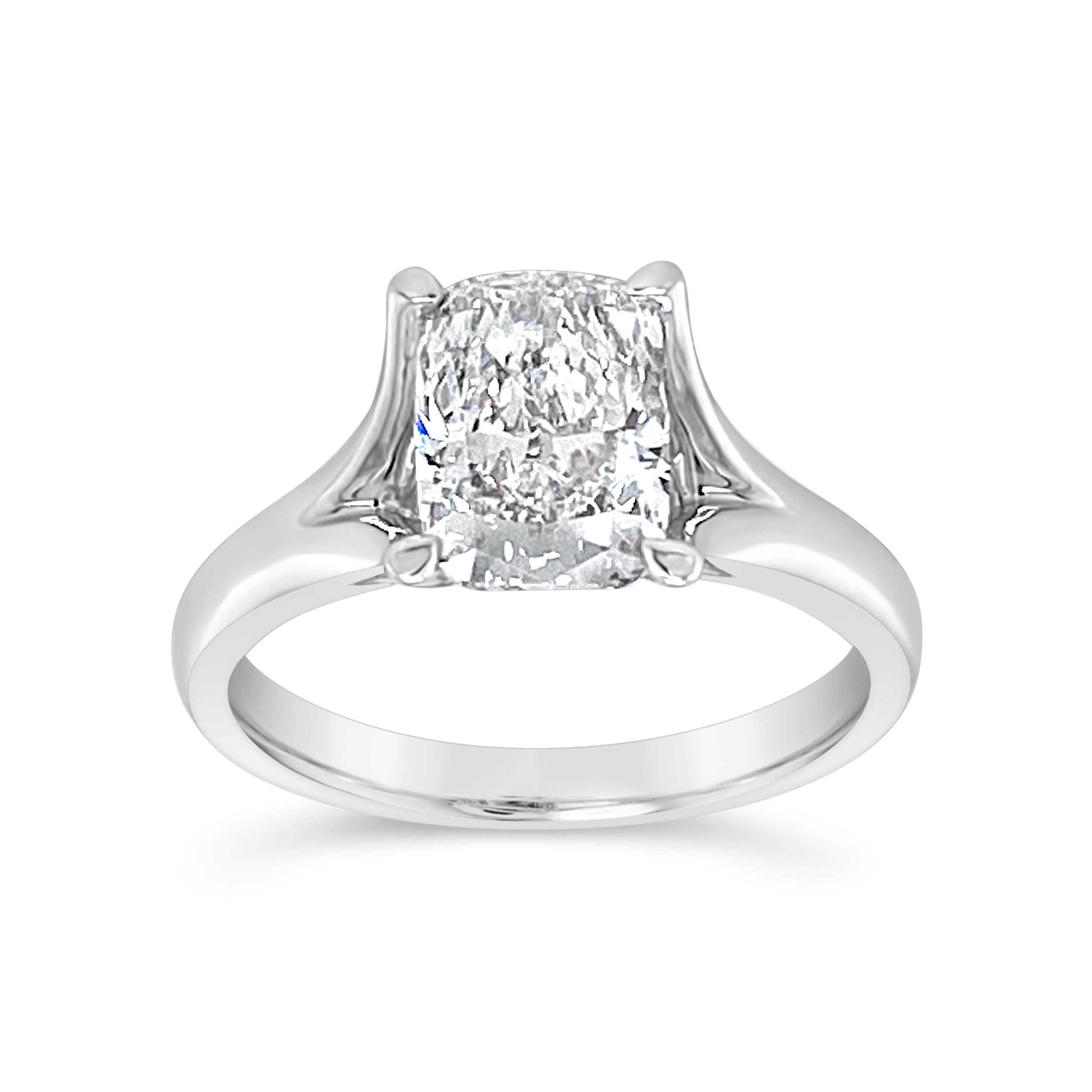Yes by Martin Binder LAB-GROWN Cushion Diamond Solitaire Engagement Ring (1.98 ct. tw.)