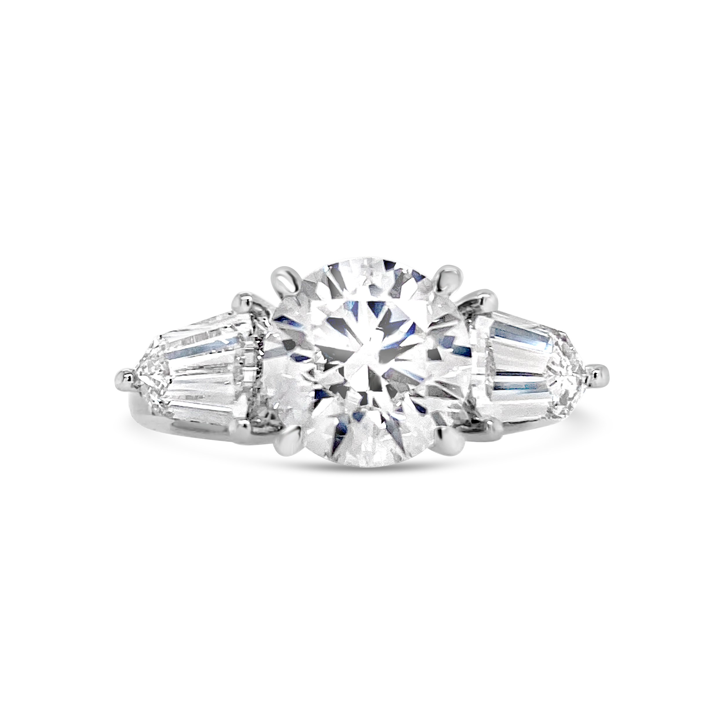 Yes by Martin Binder LAB-GROWN Three Stone Diamond Engagement Ring (4.11 ct. tw.)