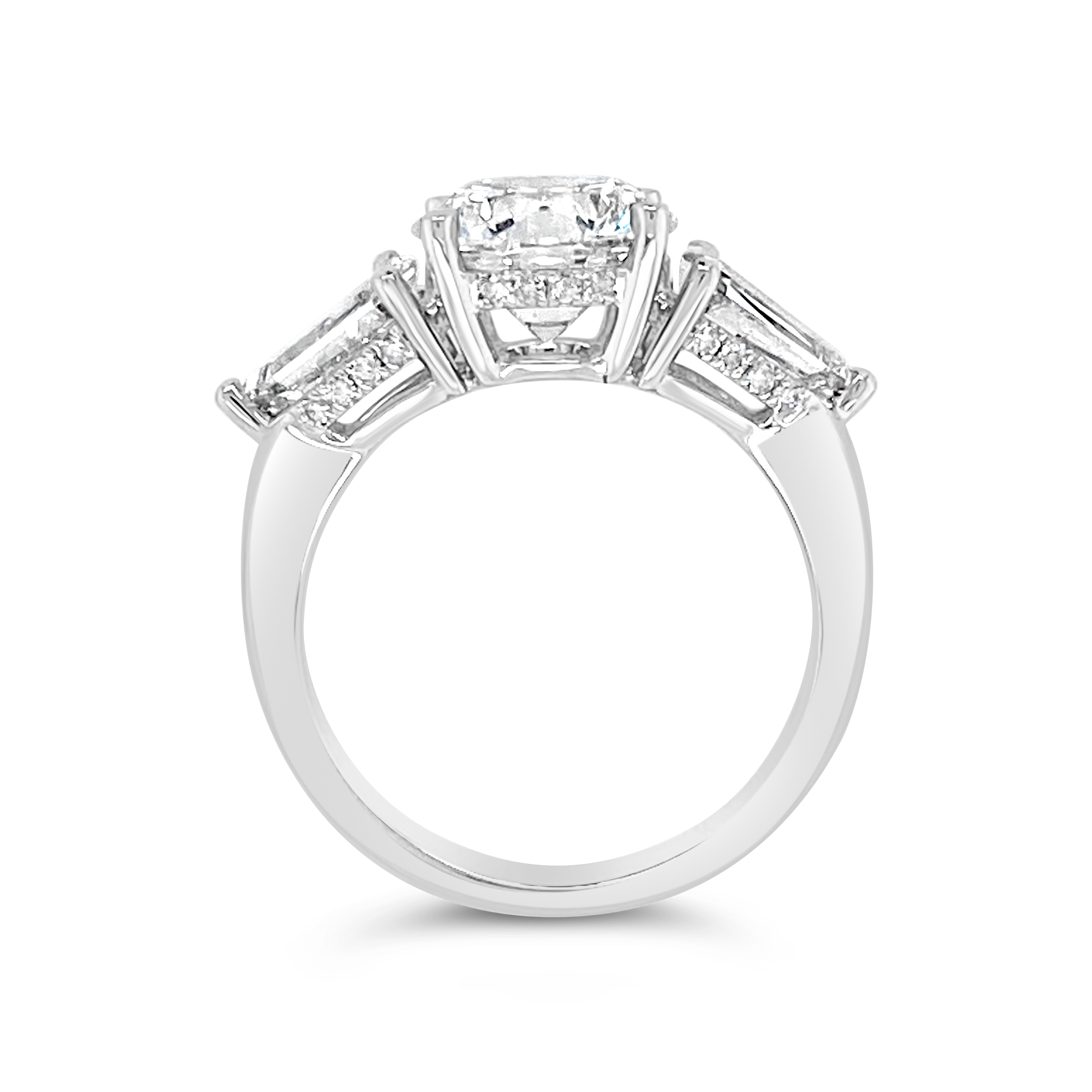 Yes by Martin Binder LAB-GROWN Three Stone Diamond Engagement Ring (4.11 ct. tw.)
