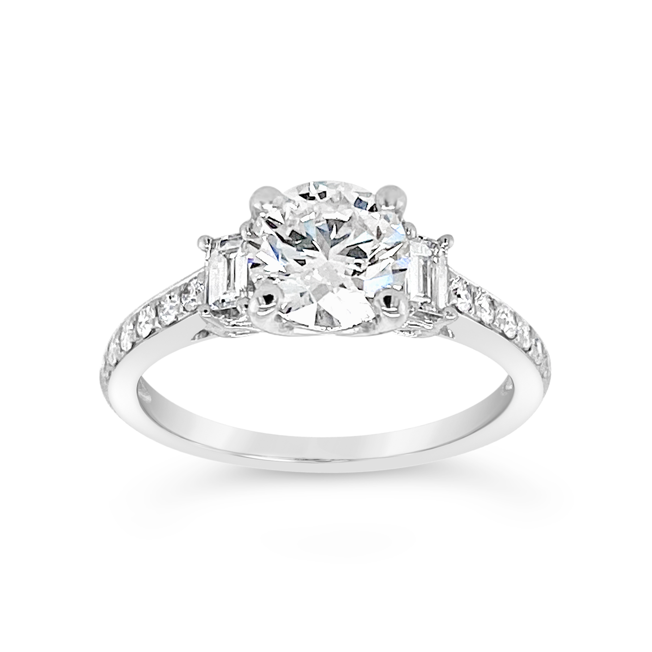 Yes By Martin Binder Three Stone Diamond Engagement Ring (1.36 Ct. Tw.)
