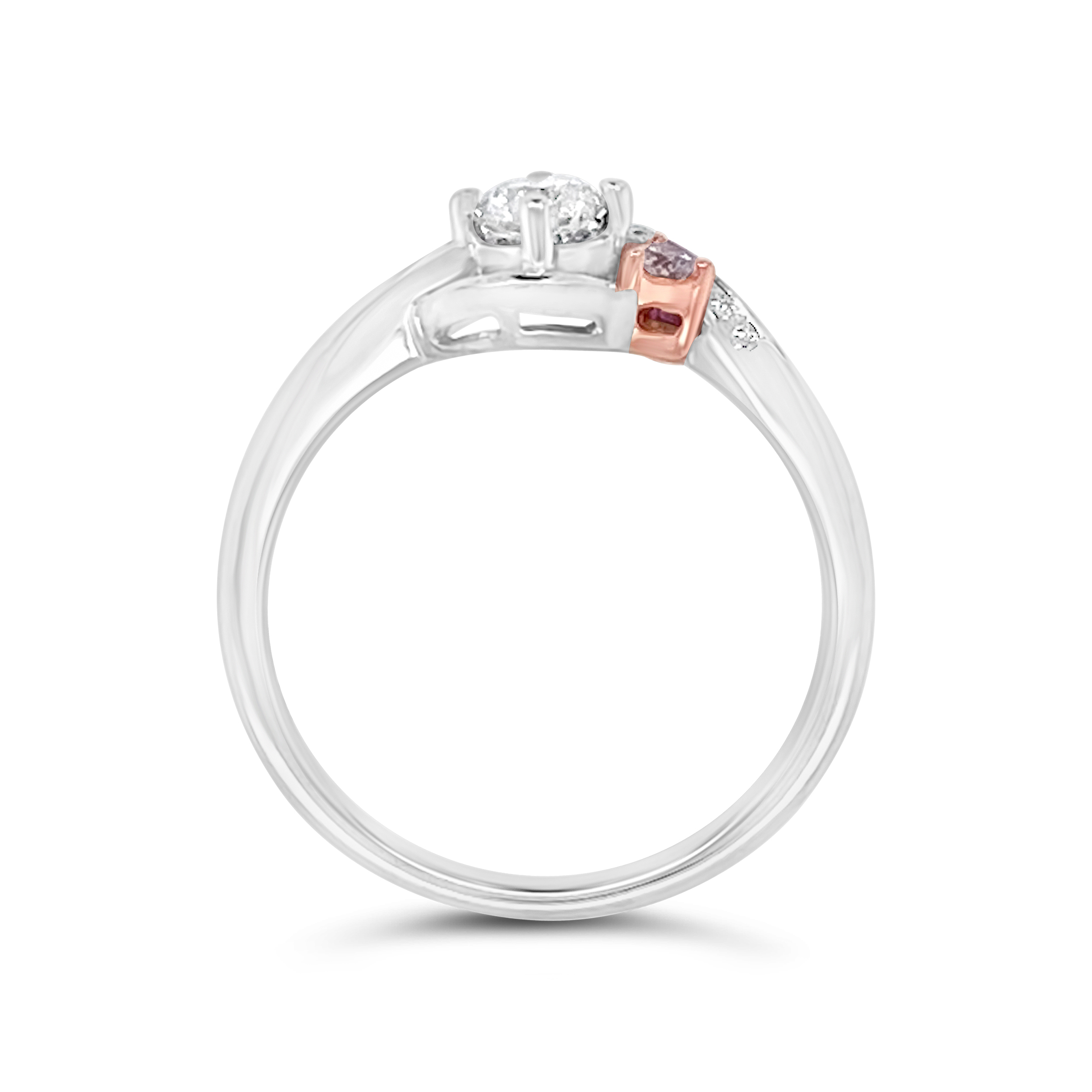 Yes By Martin Binder Half Halo Diamond Engagement Ring (0.36 Ct. Tw.)