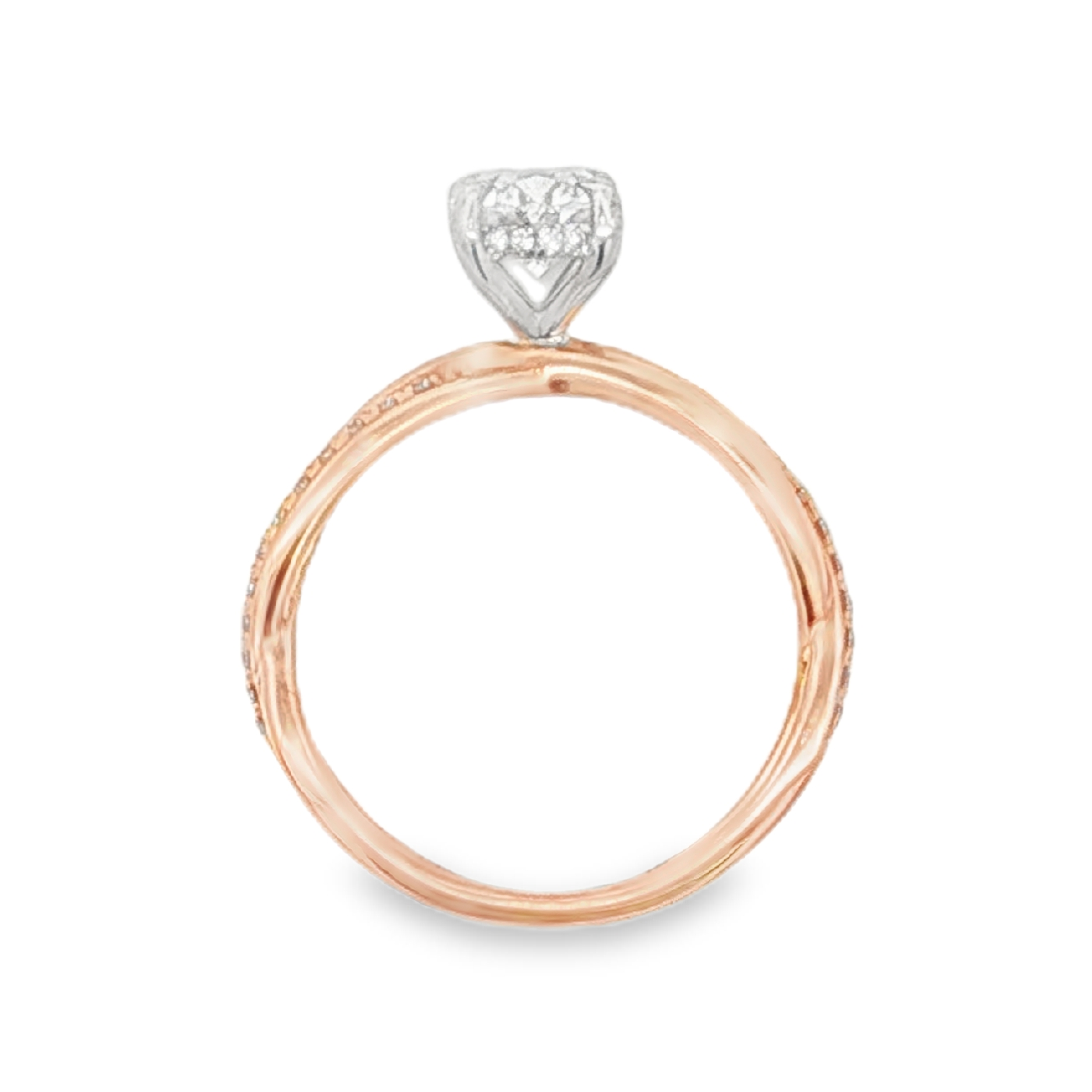 Yes by Martin Binder Rose Oval Diamond Twist Engagement Ring (1.21 ct. tw.)
