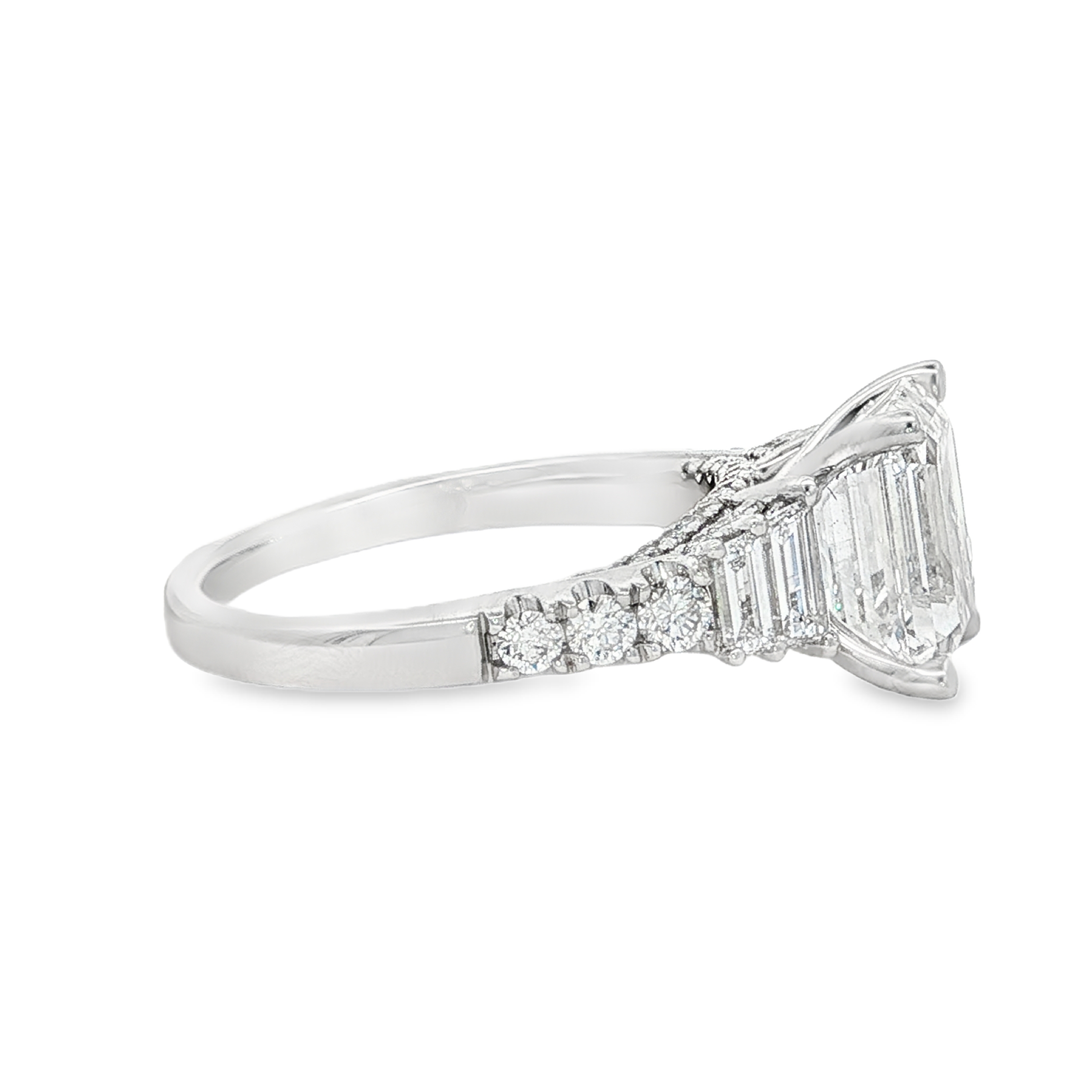 Yes by Martin Binder Emerald Cut Diamond Engagement Ring (4.04 ct. tw.)