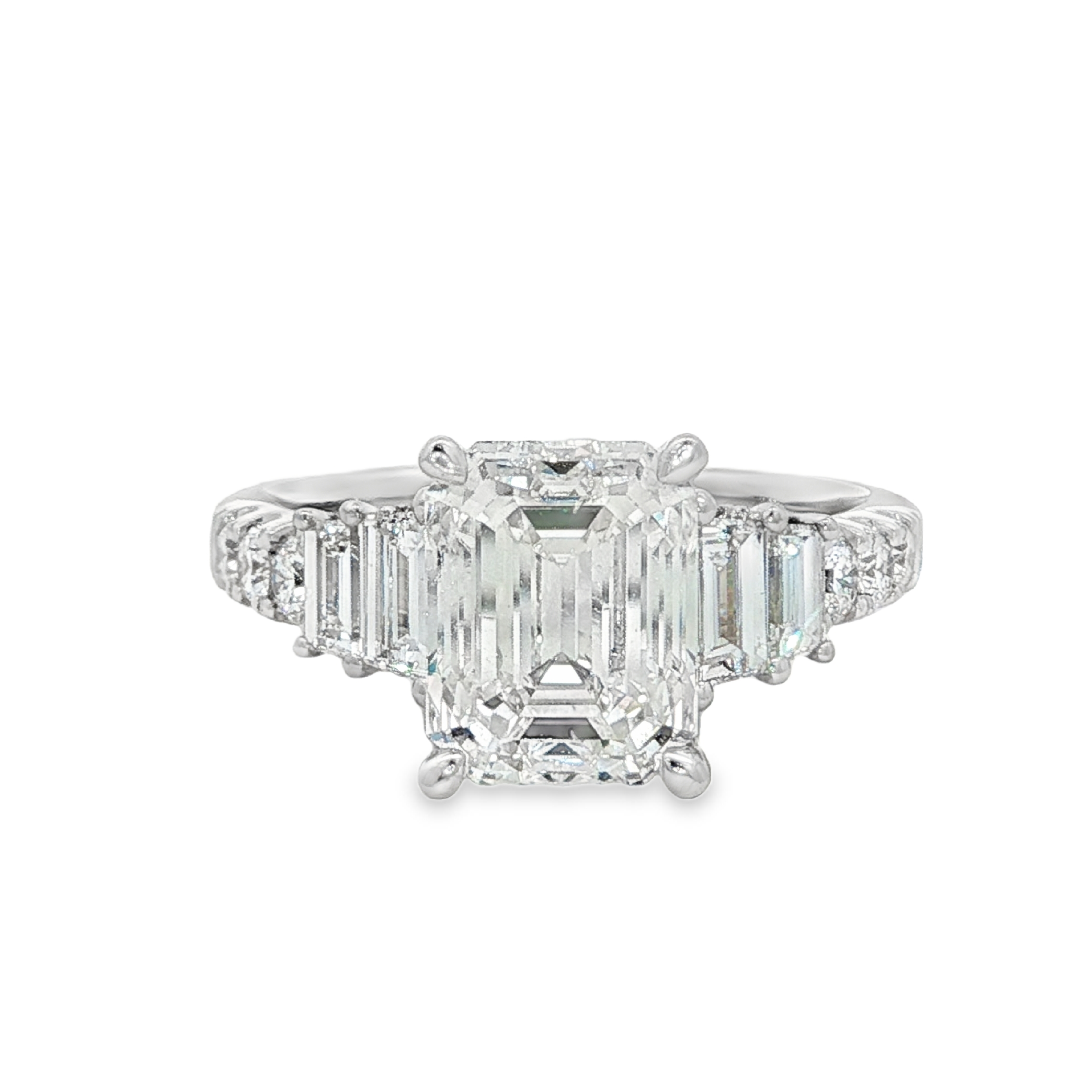 Yes by Martin Binder Emerald Cut Diamond Engagement Ring (4.04 ct. tw.)
