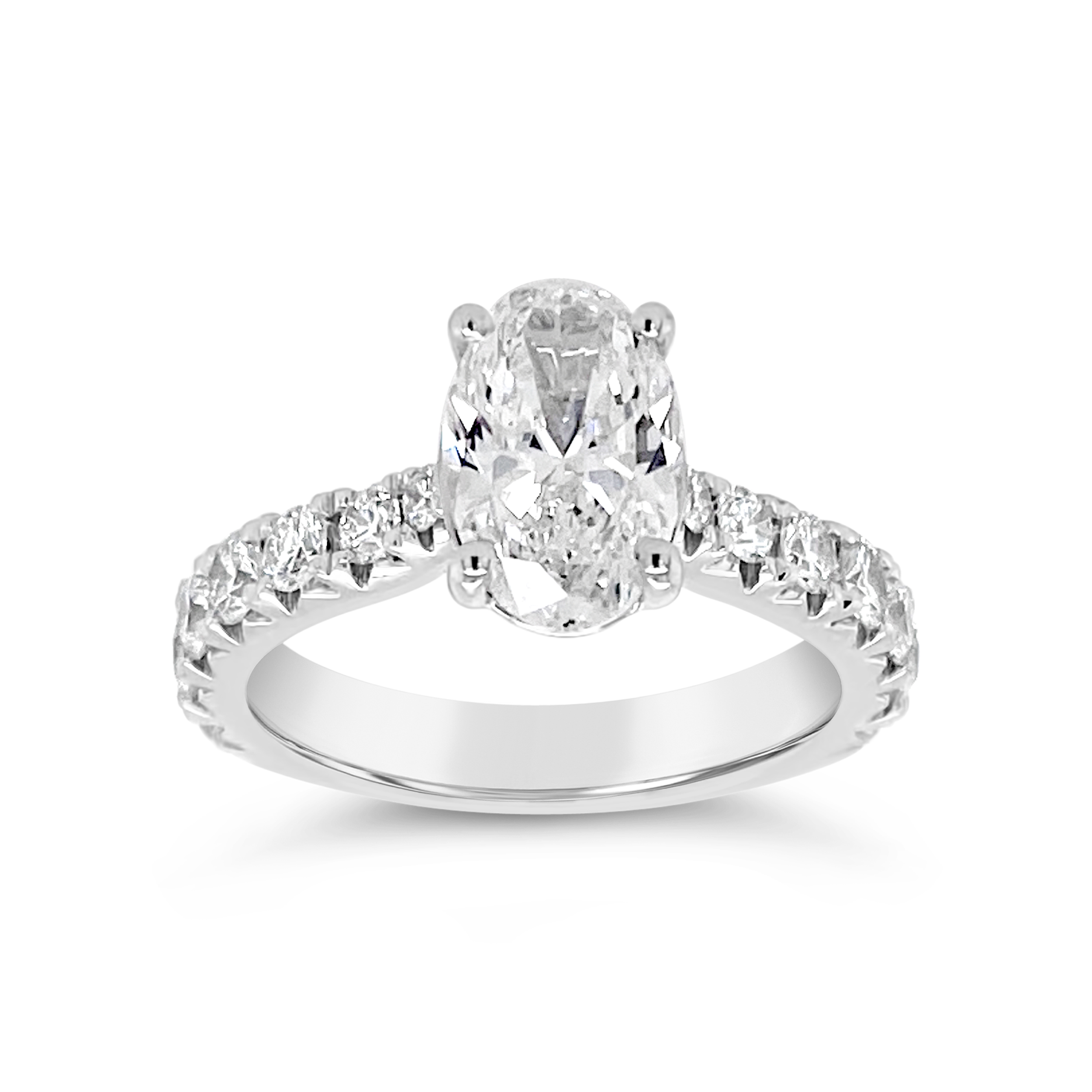 Yes By Martin Binder Oval Diamond Engagement Ring (2.73 Ct. Tw.)
