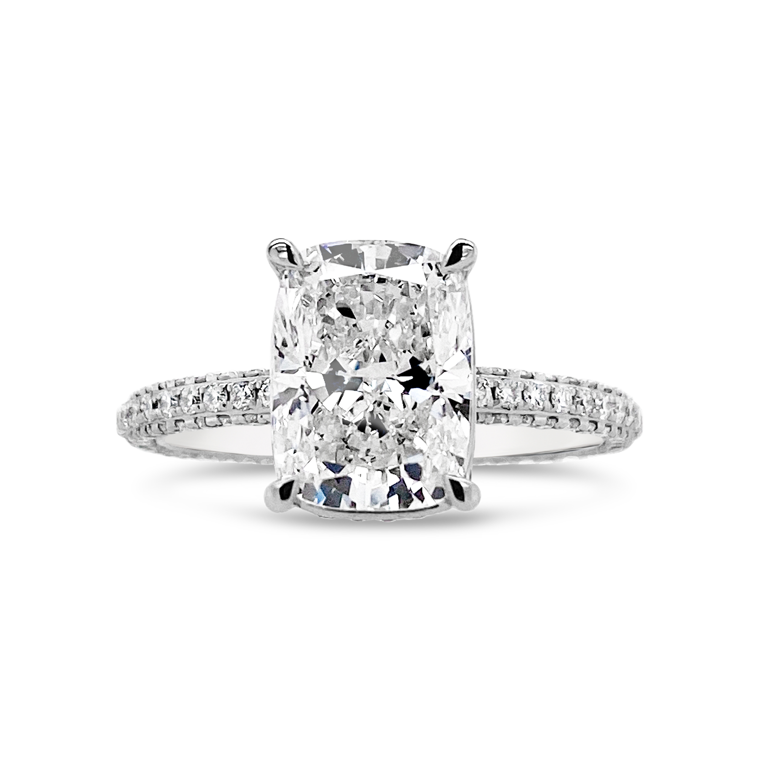 Yes by Martin Binder LAB-GROWN Cushion Diamond Engagement Ring (3.33 ct. tw.)