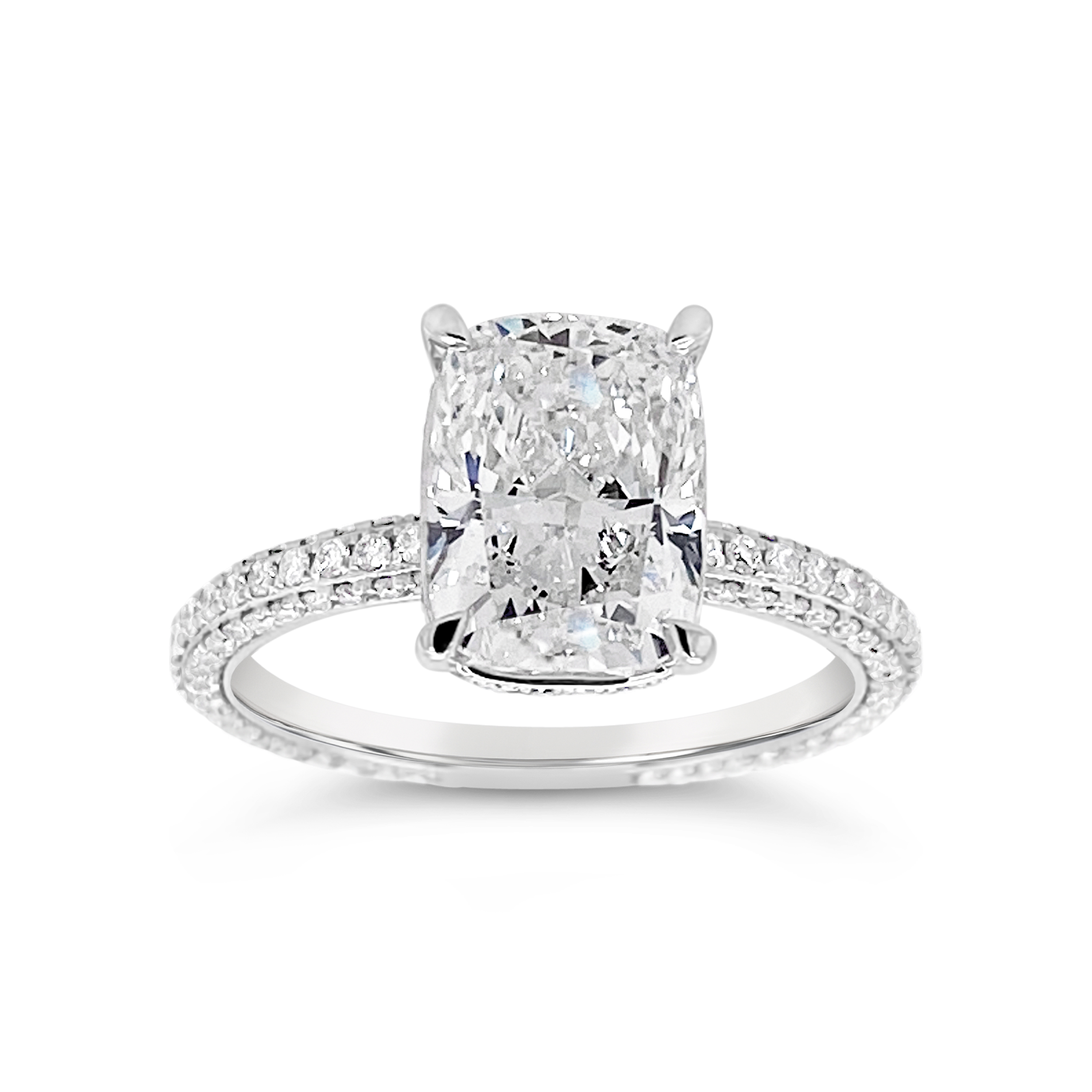 Yes by Martin Binder LAB-GROWN Cushion Diamond Engagement Ring (3.33 ct. tw.)