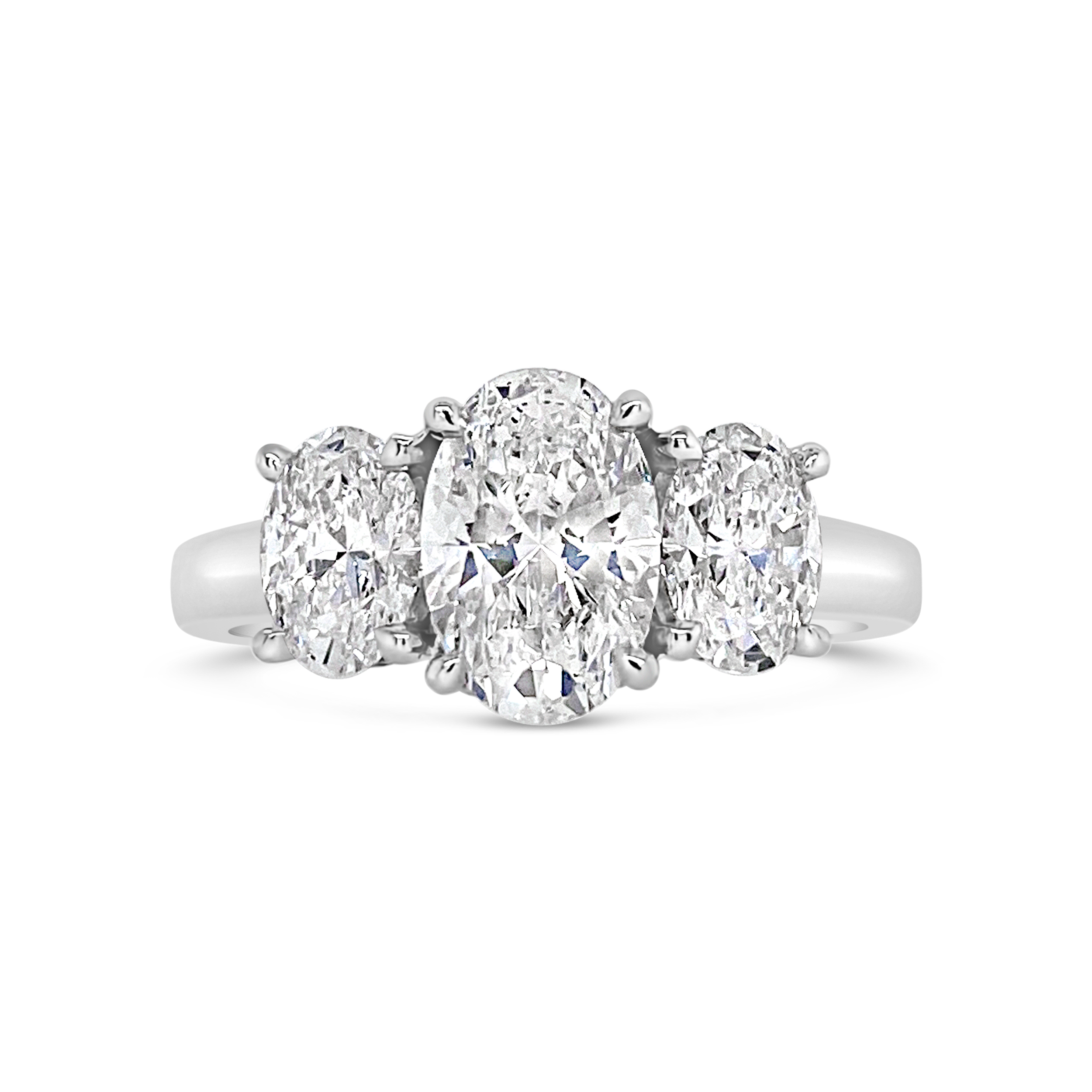 Yes By Martin Binder Three Stone Oval Diamond Engagement Ring (2.30 Ct. Tw.)