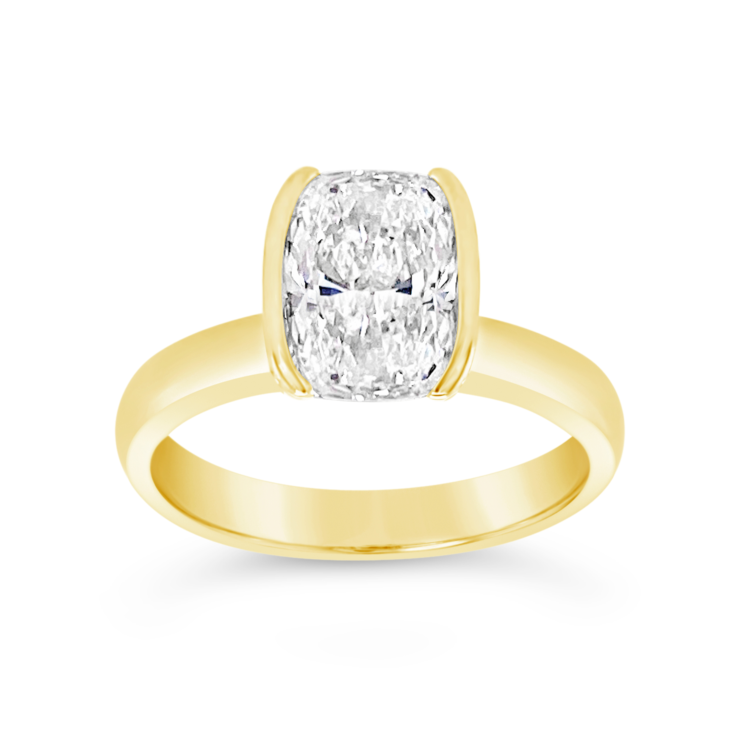 Yes by Martin Binder LAB-GROWN Half Bezel Diamond Engagement Ring (2.02 ct. tw.)