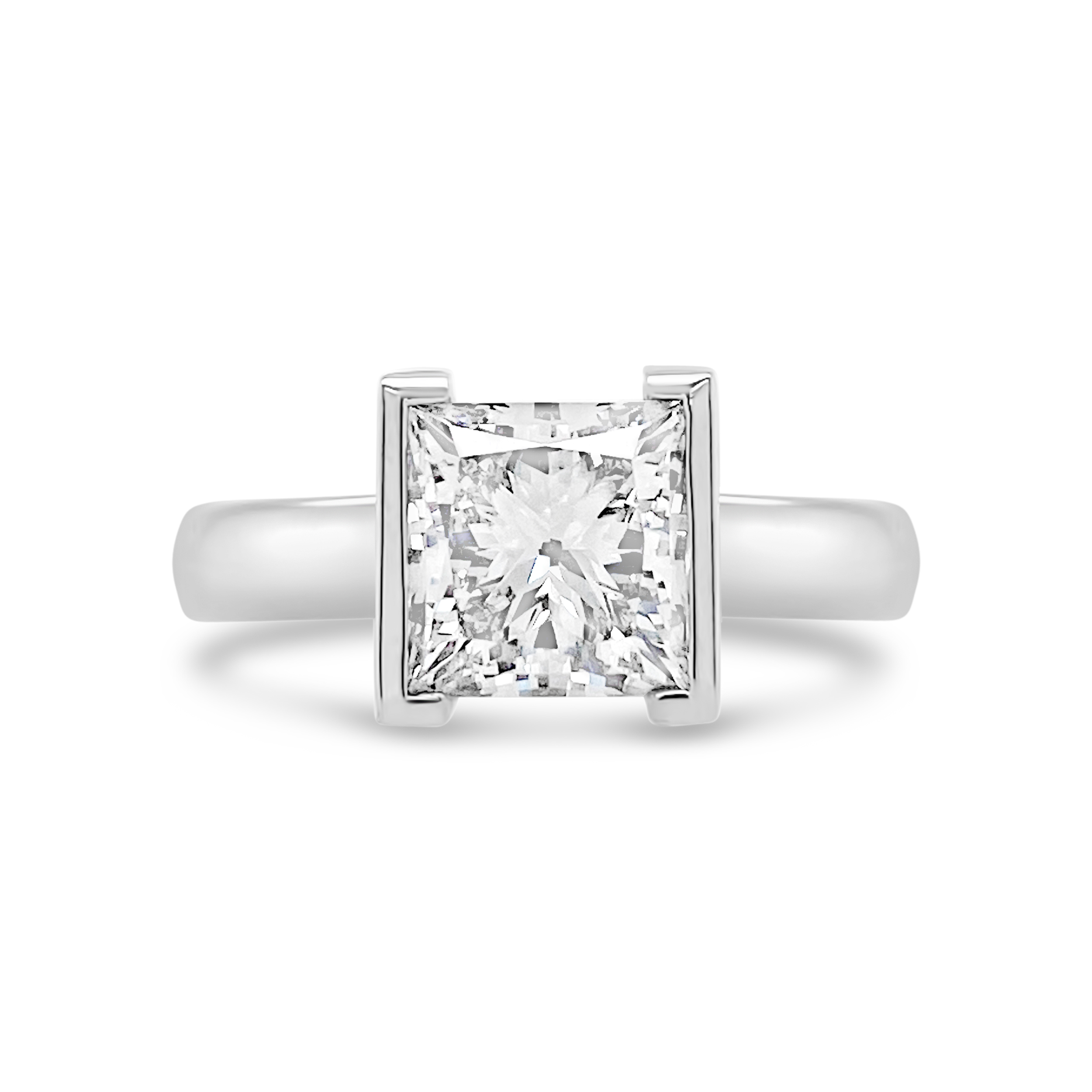 Yes by Martin Binder LAB-GROWN Half Bezel Diamond Engagement Ring (2.08 ct. tw.)
