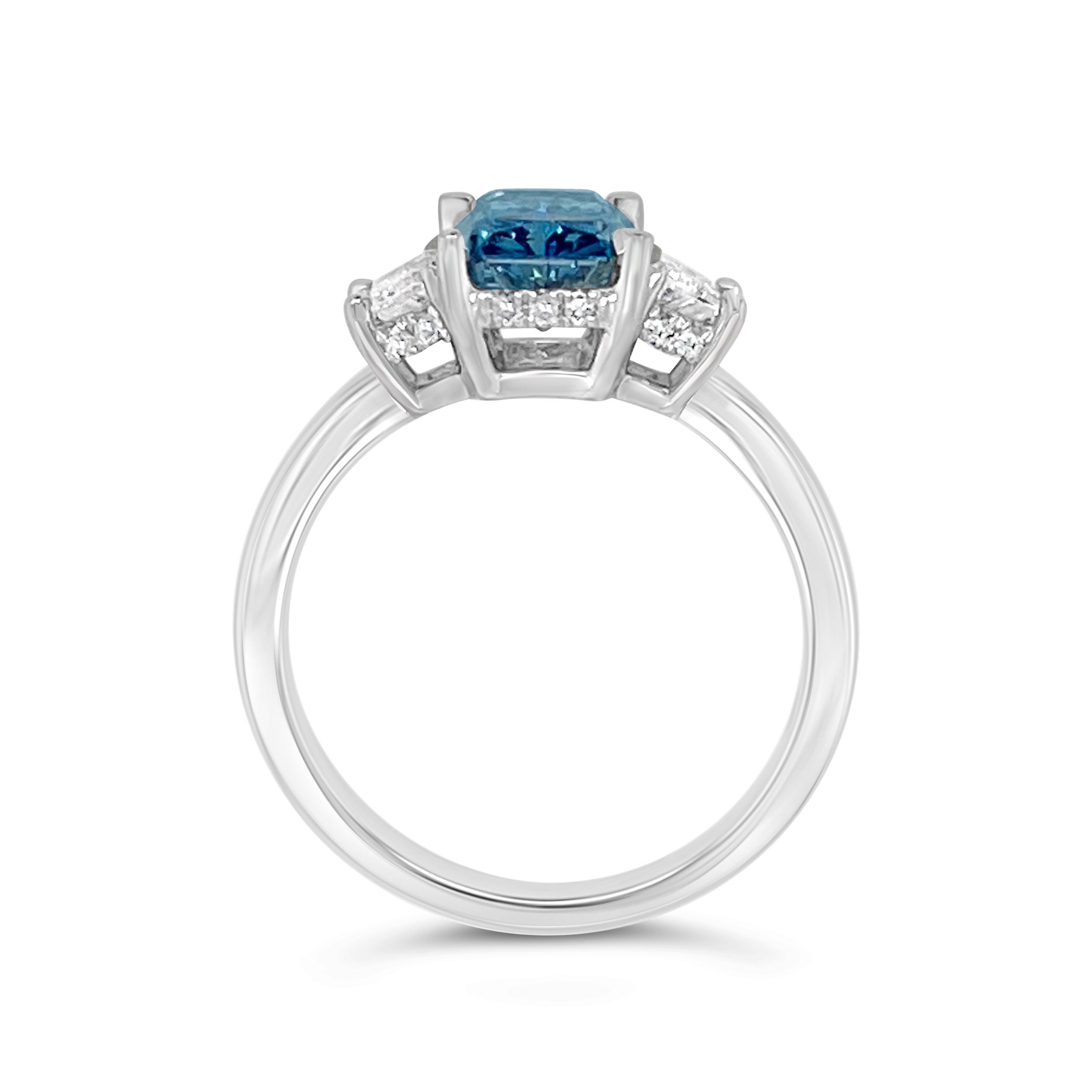 Yes by Martin Binder LAB-GROWN Three Stone Blue Diamond Engagement Ring (2.45 ct. tw.)