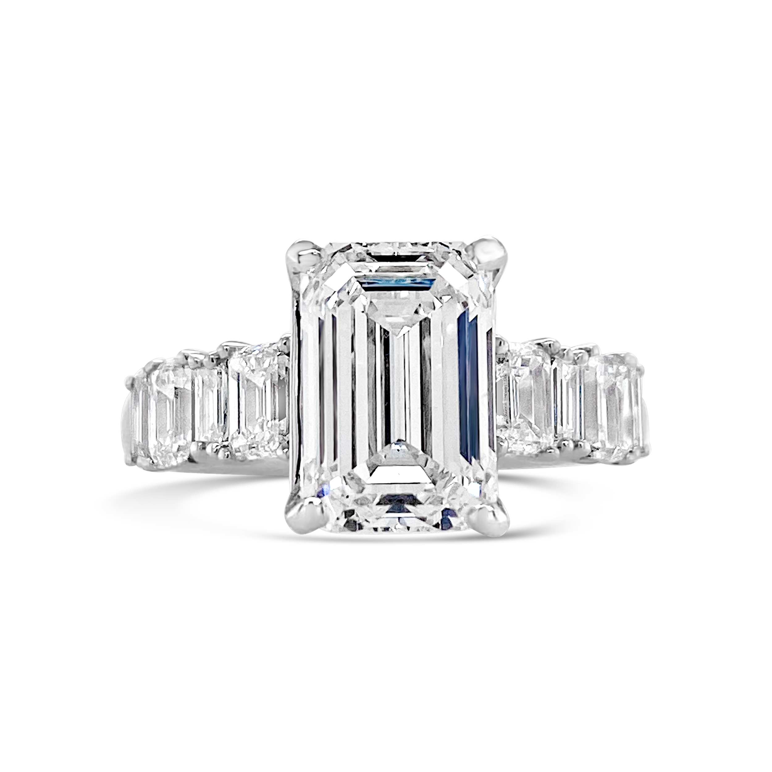 Yes By Martin Binder Emerald Diamond Engagement Ring (4.03 Ct. Tw.)