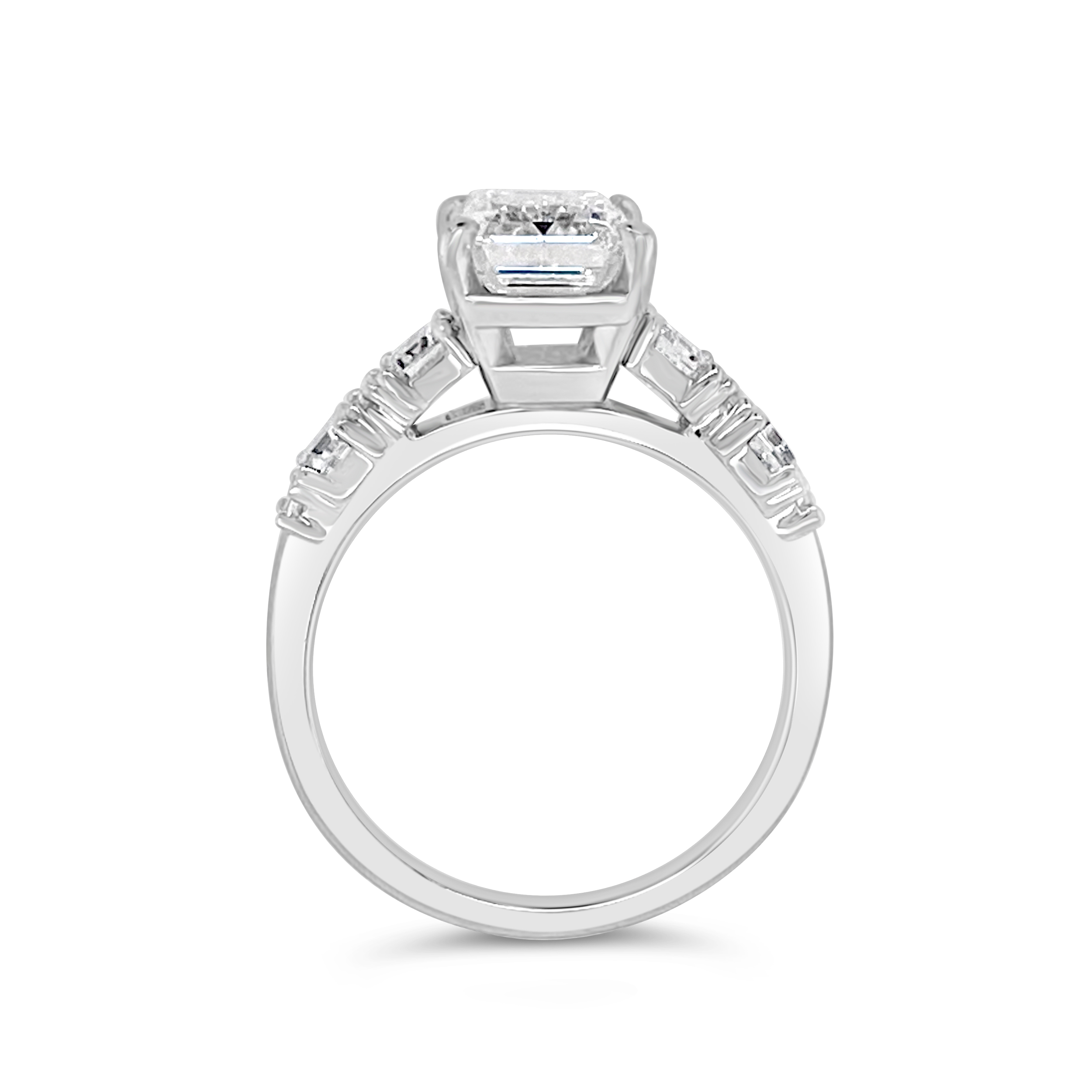 Yes By Martin Binder Emerald Diamond Engagement Ring (4.03 Ct. Tw.)