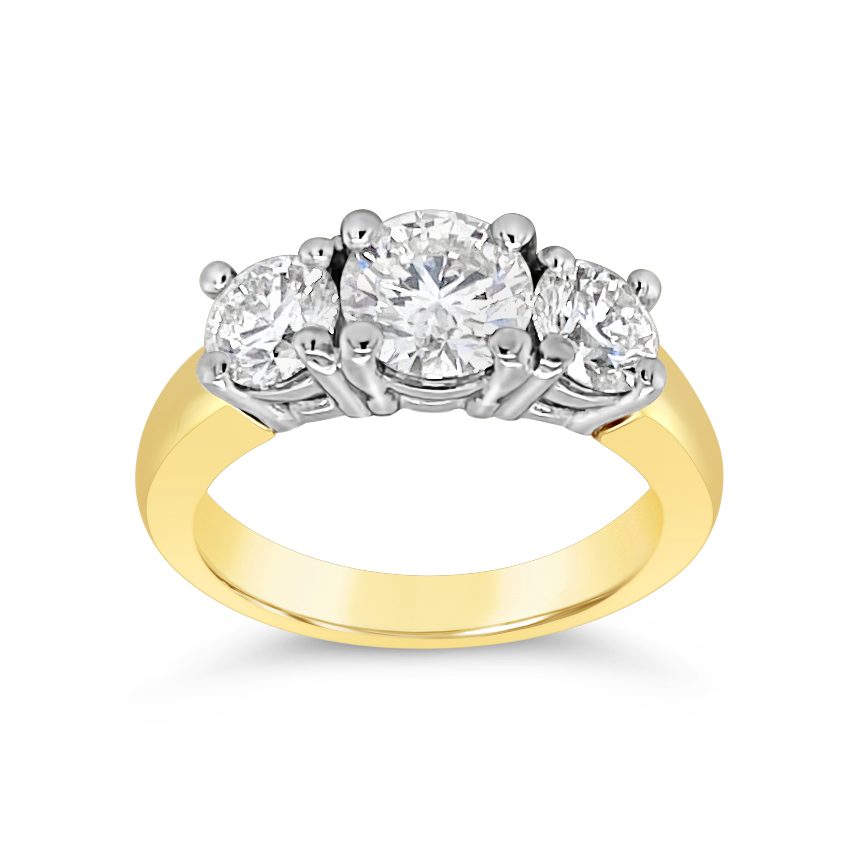 Yes By Martin Binder Three Stone Diamond Engagement Ring (2.03 Ct. Tw.)