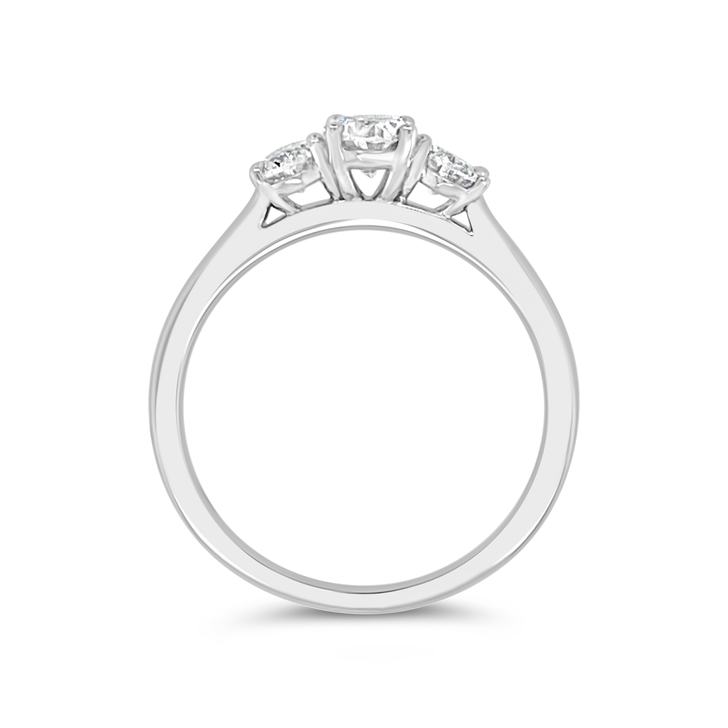 Yes By Martin Binder Three Stone Diamond Engagement Ring (1.02 Ct. Tw.)
