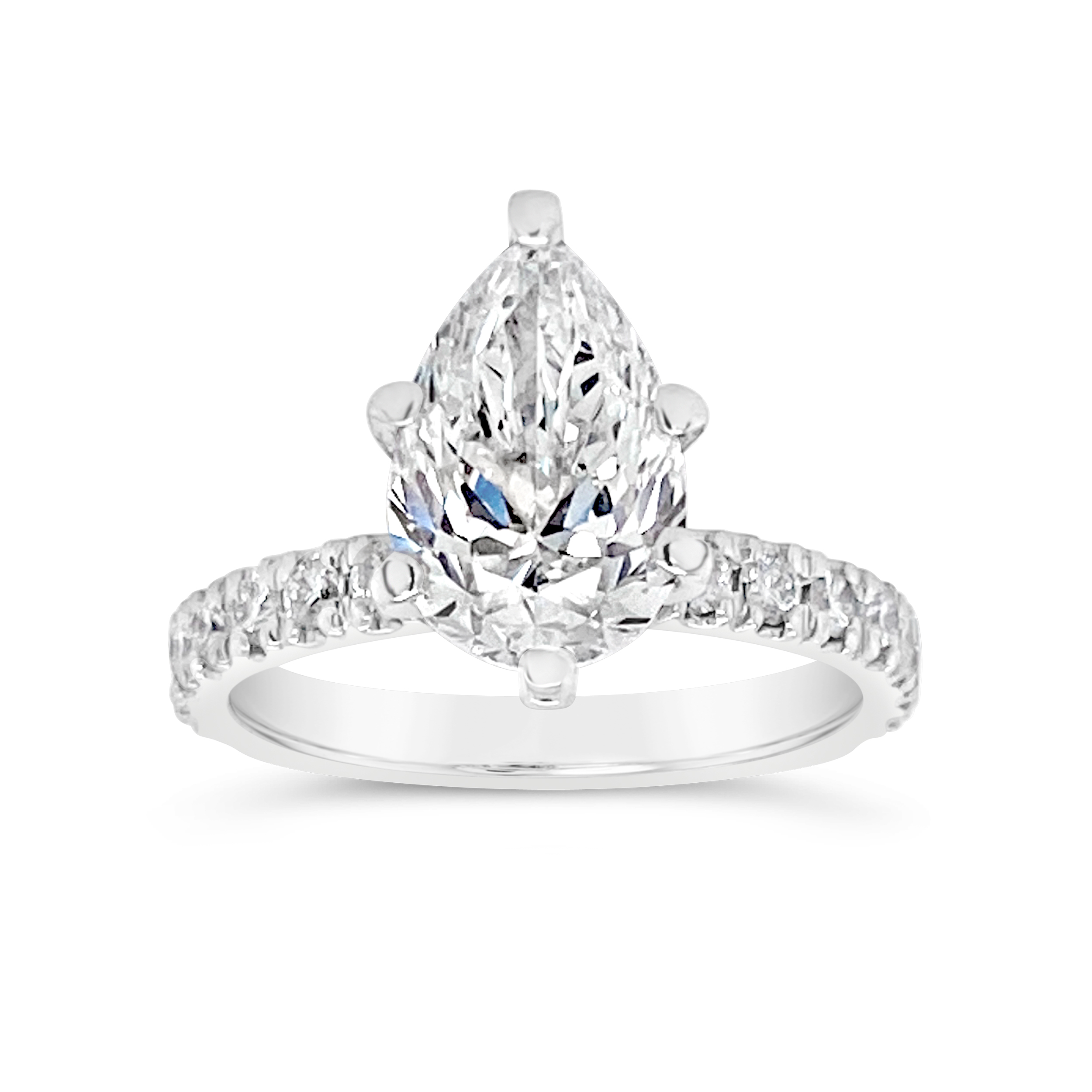 Yes By Martin Binder Platinum Pear Diamond Engagement Ring (2.39 Ct. Tw.)