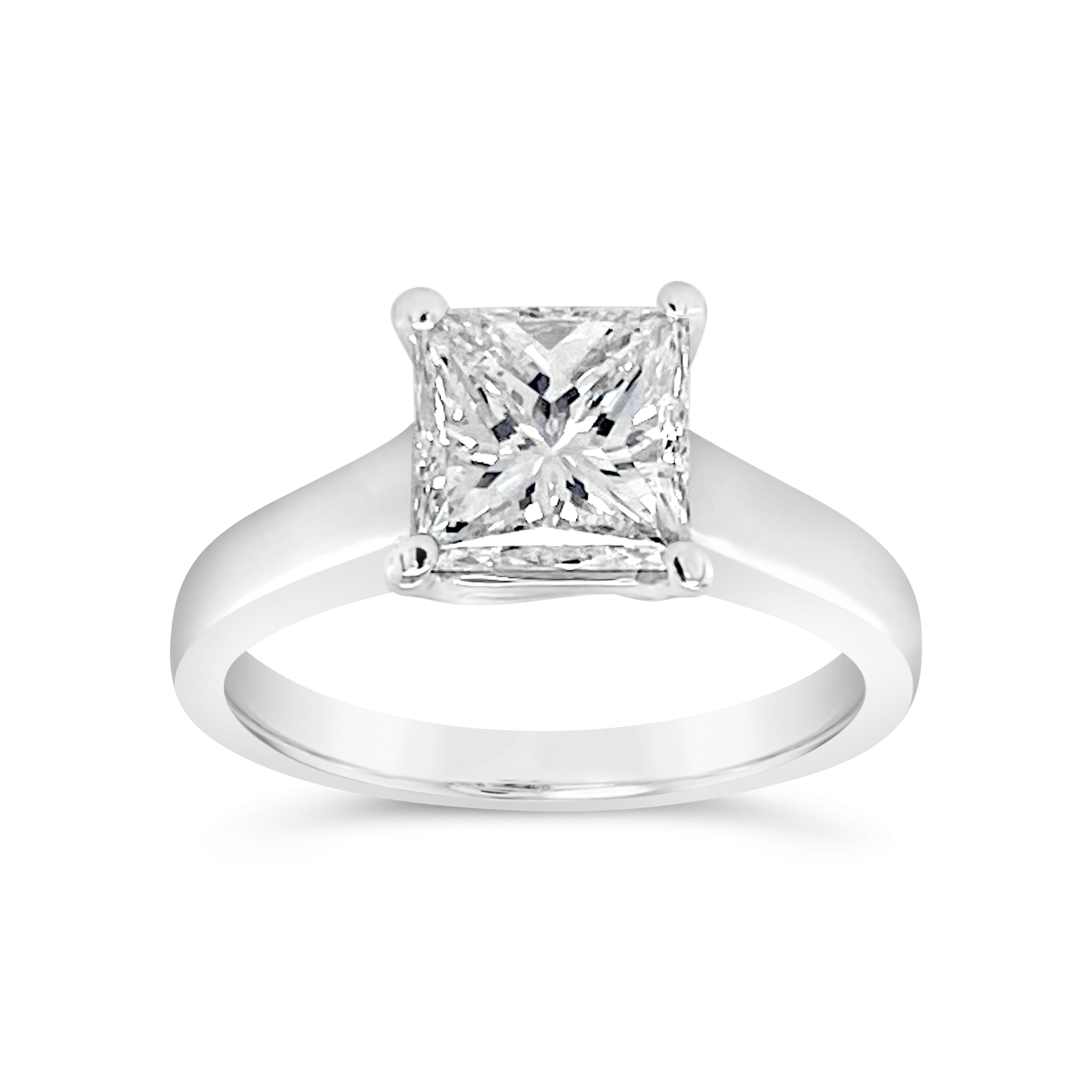 Yes By Martin Binder Princess Diamond Solitaire Engagement Ring (2.01 Ct.)
