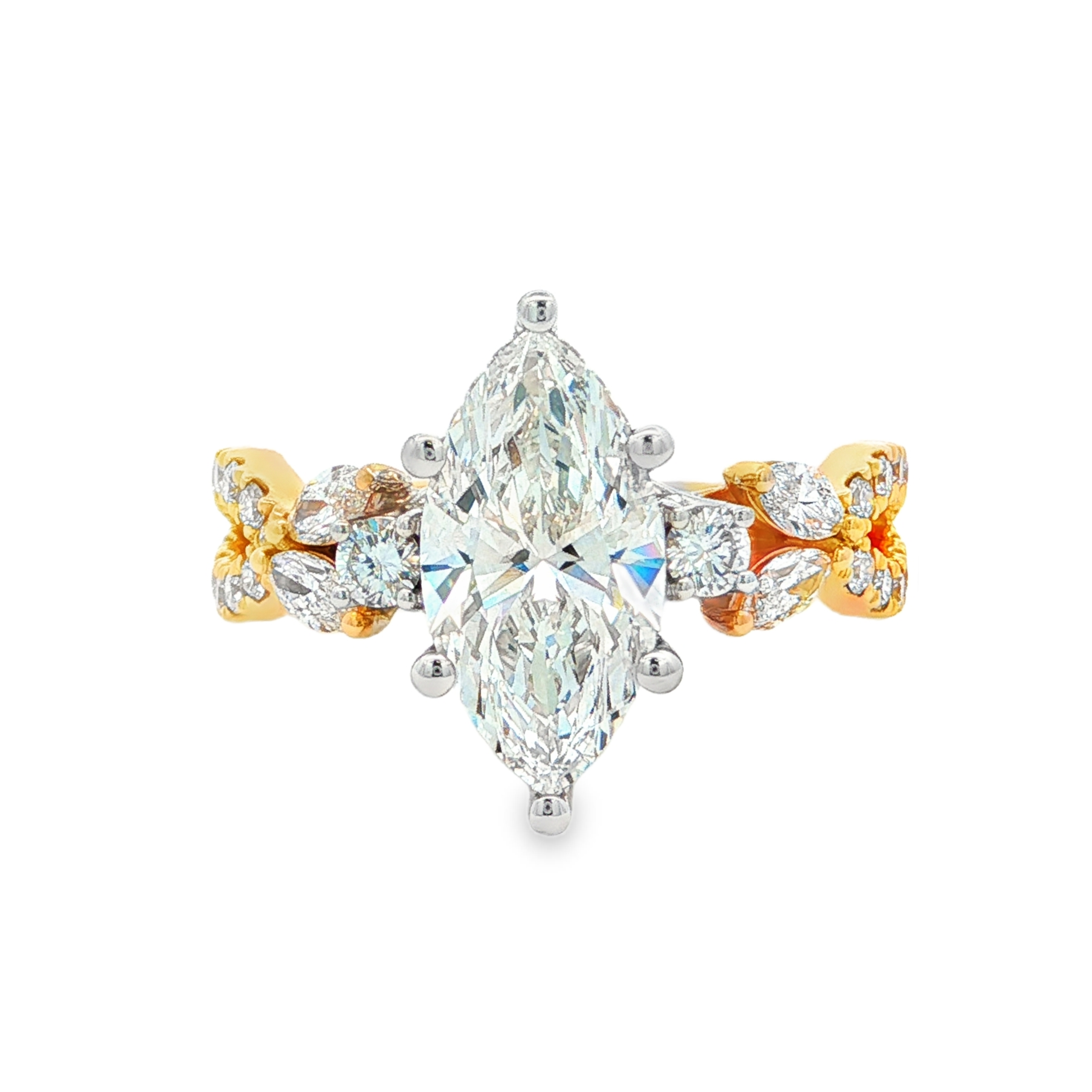 Yes by Martin Binder LAB-GROWN Marquise Twist Diamond Engagement Ring (2.82 ct. tw.)