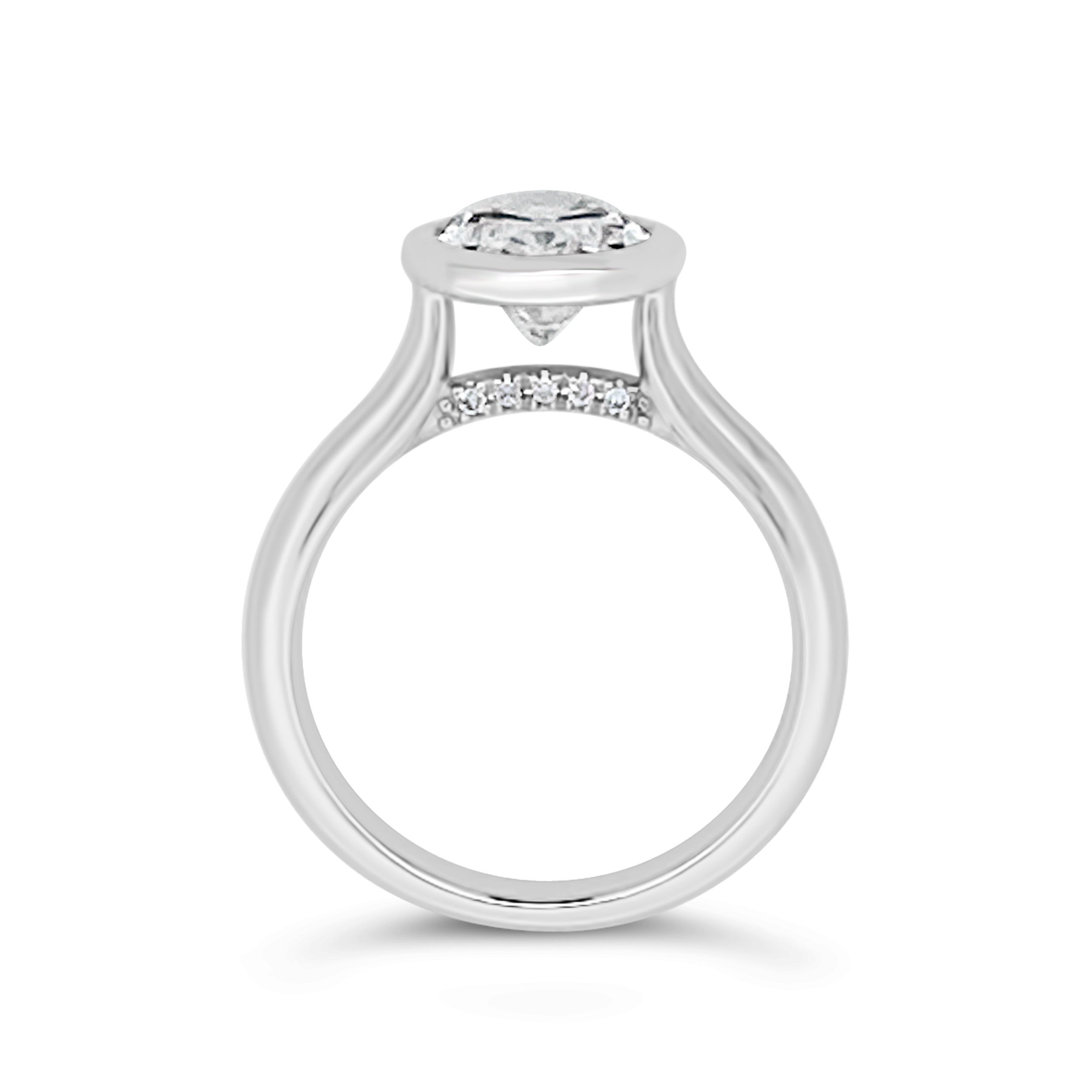 Yes by Martin Binder LAB-GROWN Oval Bezel Diamond Engagement Ring (2.52 ct. tw.)