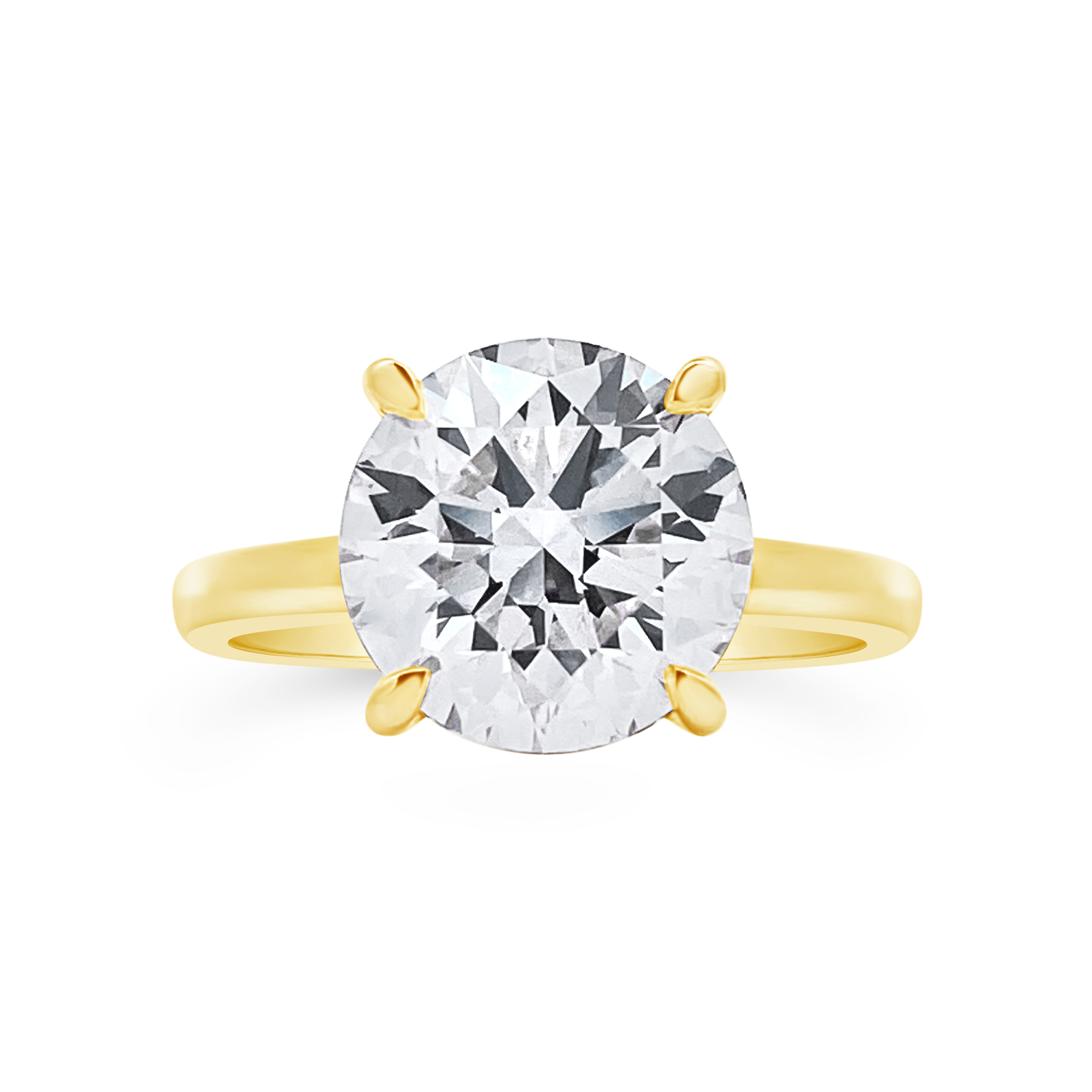 Yes by Martin Binder LAB-GROWN Round Solitaire Diamond Engagement Ring (3.65 ct. tw.)