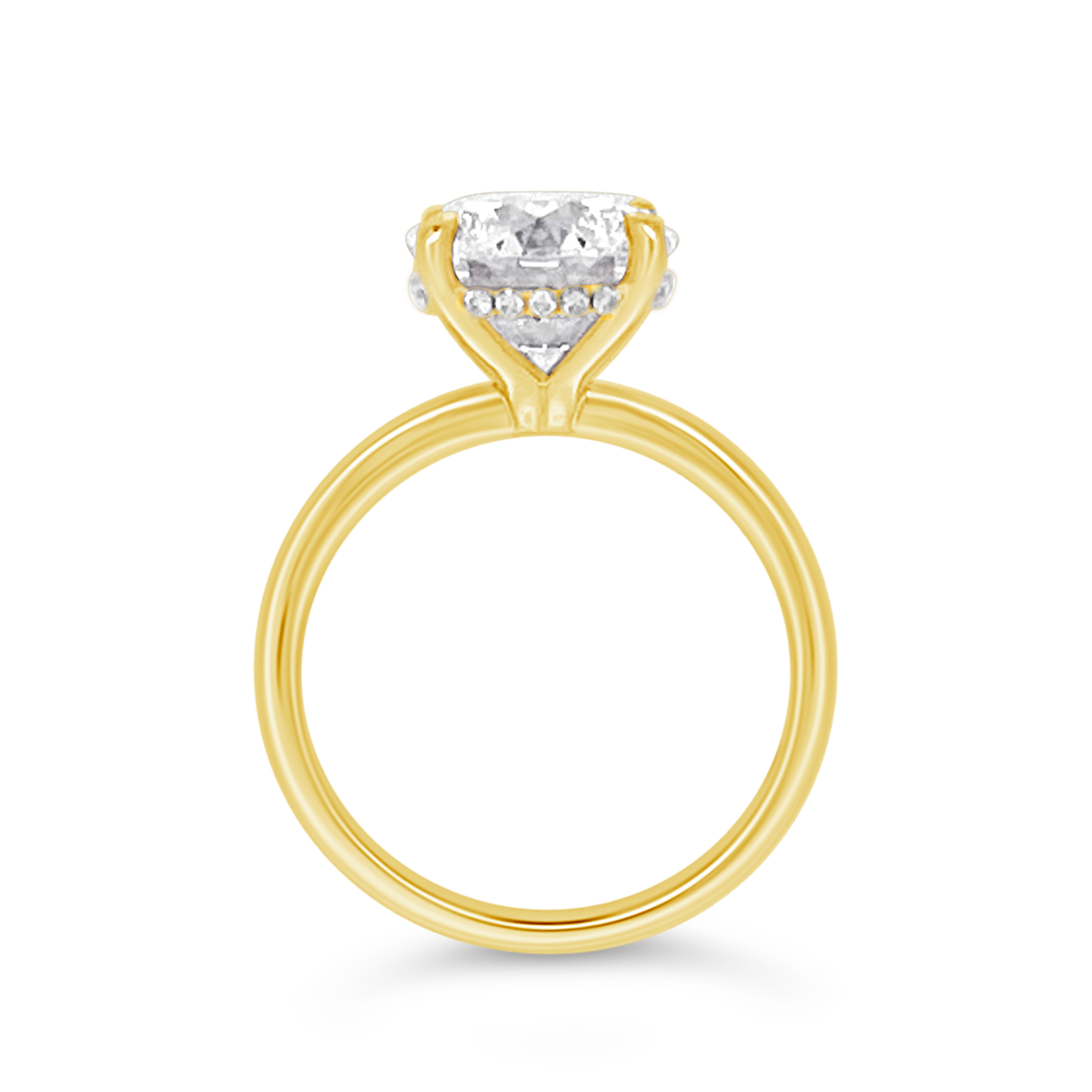 Yes by Martin Binder LAB-GROWN Round Solitaire Diamond Engagement Ring (3.65 ct. tw.)